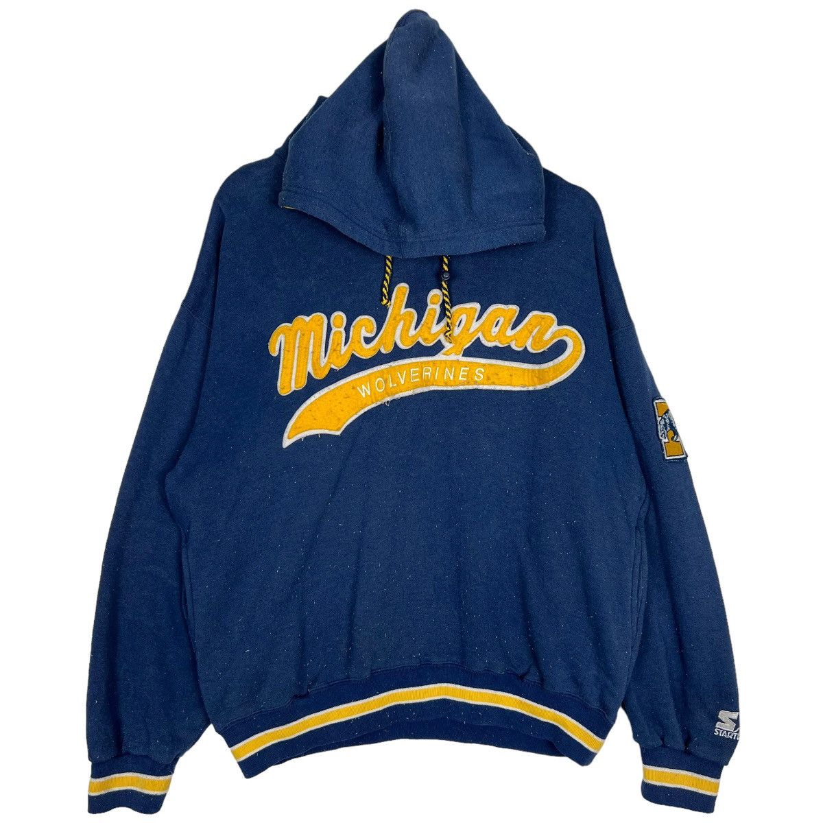 NFL × Vintage 🔥 VINTAGE MICHIGAN WOLVERINES HOODIES BIG LOGO Size US L / EU 52-54 / 3 - 1 Thumbnail