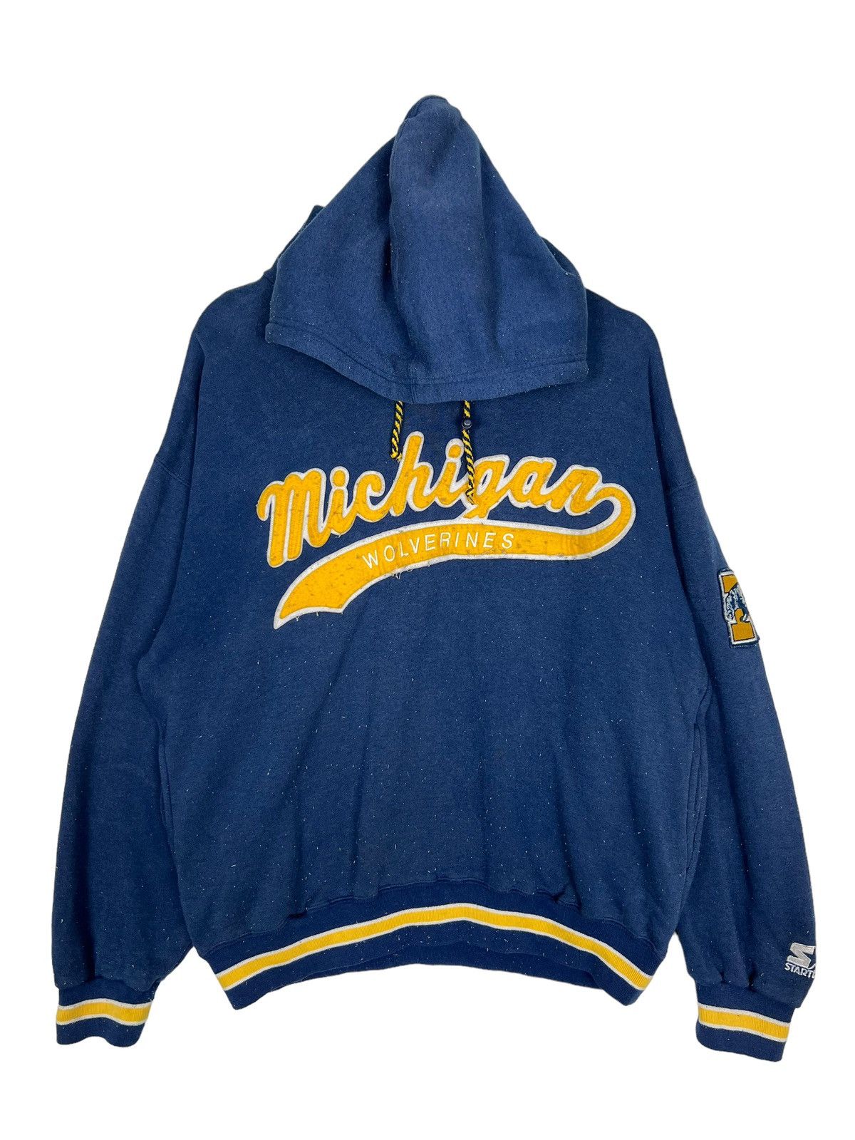 NFL × Vintage 🔥 VINTAGE MICHIGAN WOLVERINES HOODIES BIG LOGO Size US L / EU 52-54 / 3 - 4 Thumbnail