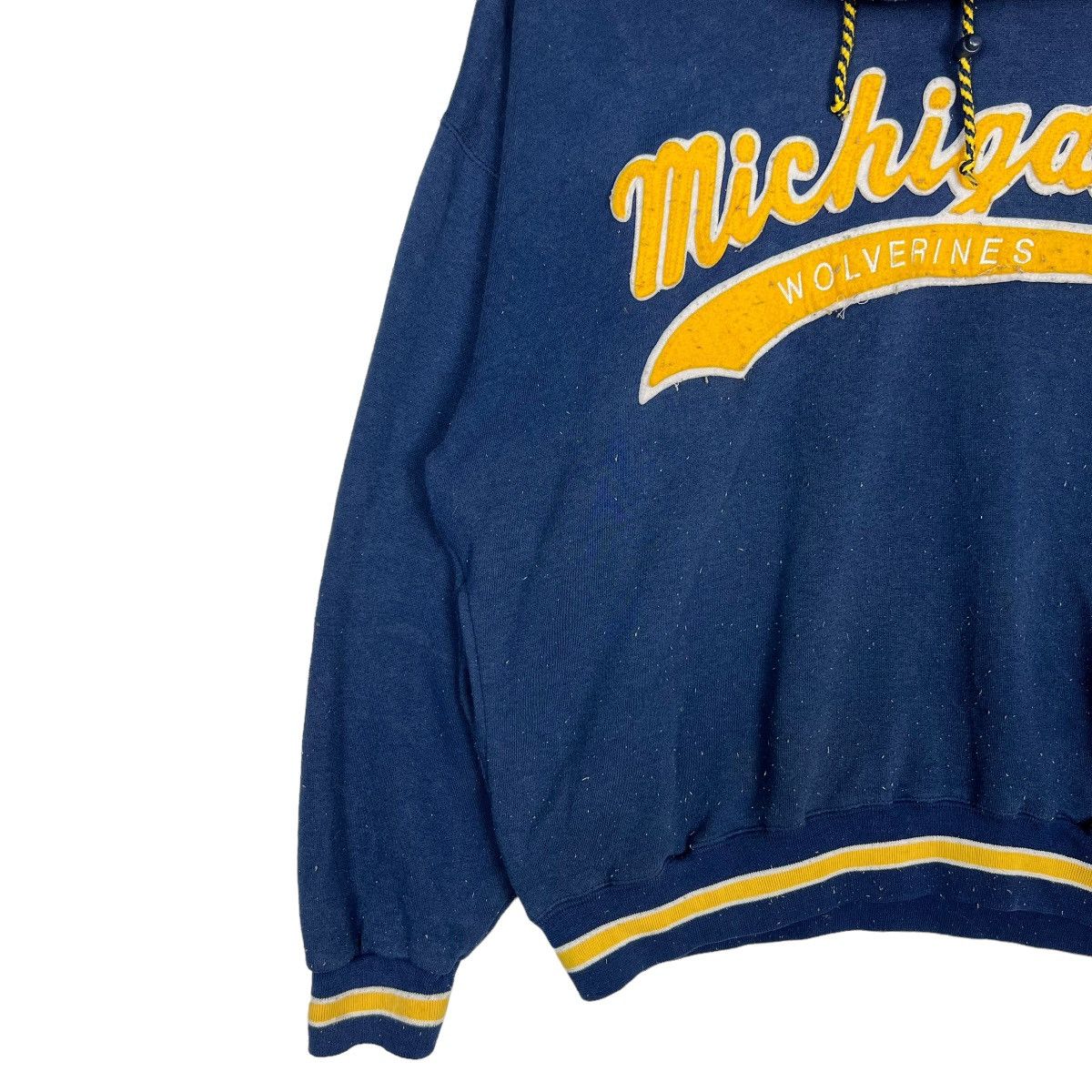 NFL × Vintage 🔥 VINTAGE MICHIGAN WOLVERINES HOODIES BIG LOGO Size US L / EU 52-54 / 3 - 3 Thumbnail
