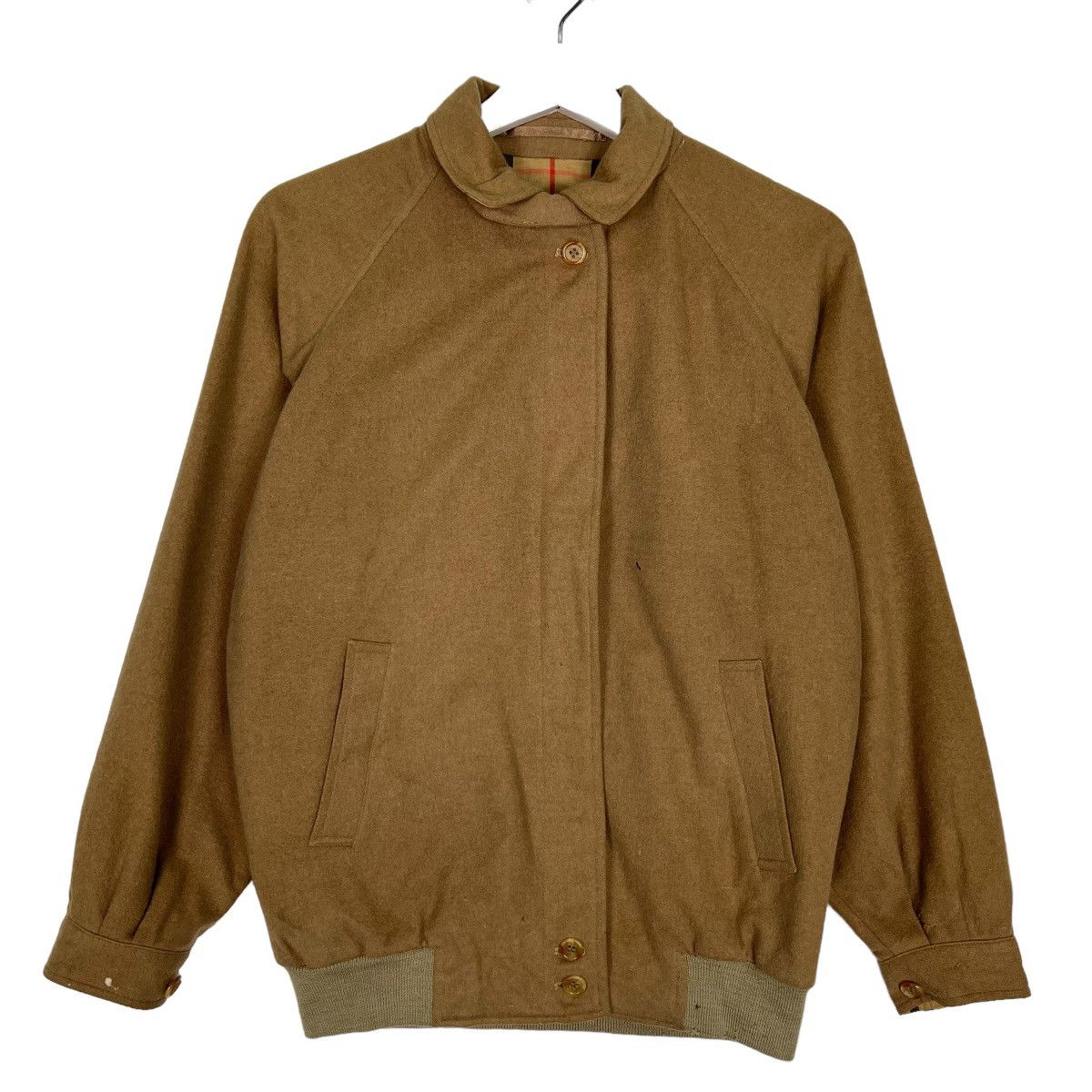 Burberry 🔥 VINTAGE BURBERRYS WOOL ALPACA NOVA CHECK G9 BOMBER JACKET Size US M / EU 48-50 / 2 - 2 Thumbnail