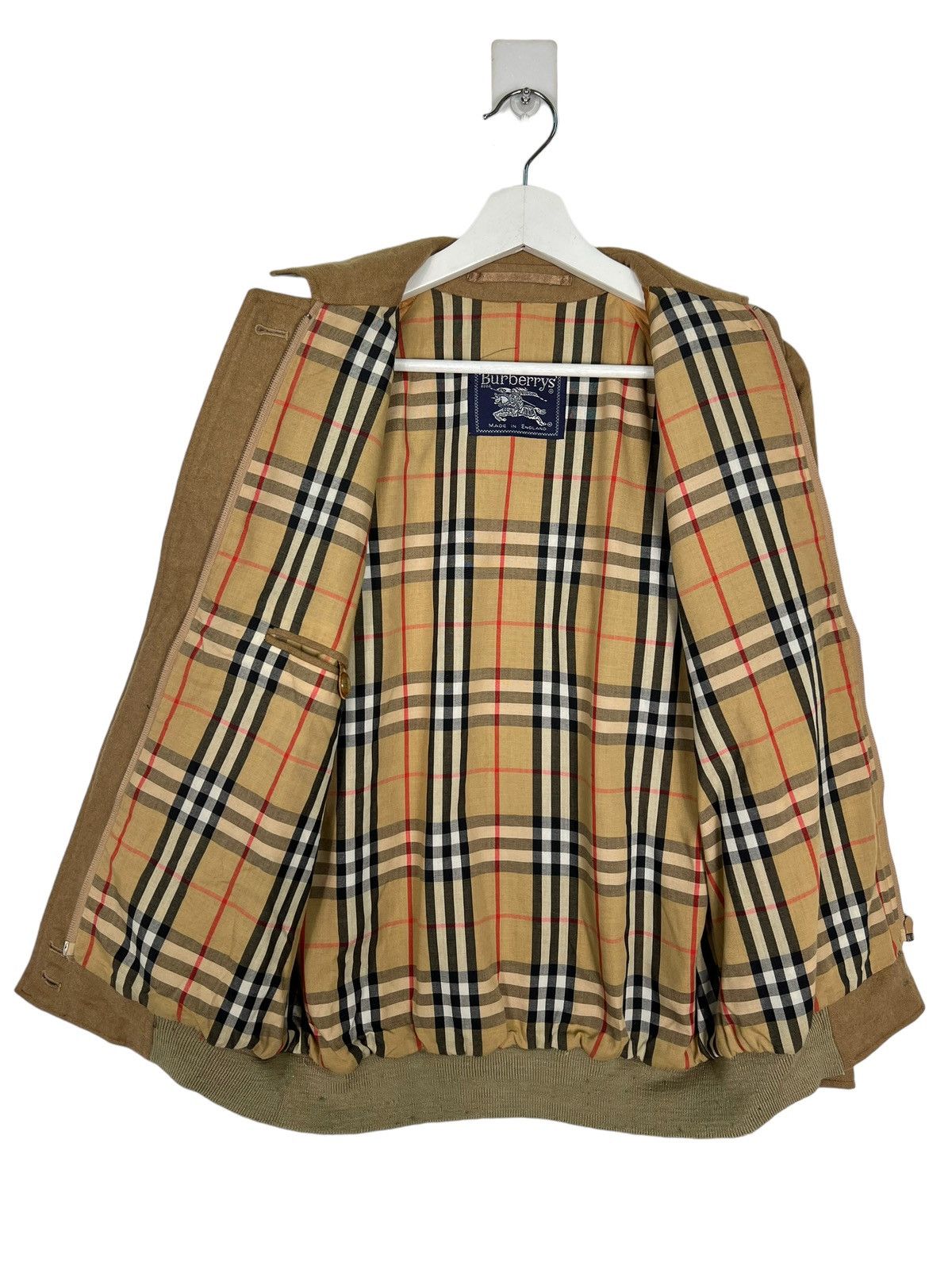 Burberry 🔥 VINTAGE BURBERRYS WOOL ALPACA NOVA CHECK G9 BOMBER JACKET Size US M / EU 48-50 / 2 - 7 Thumbnail