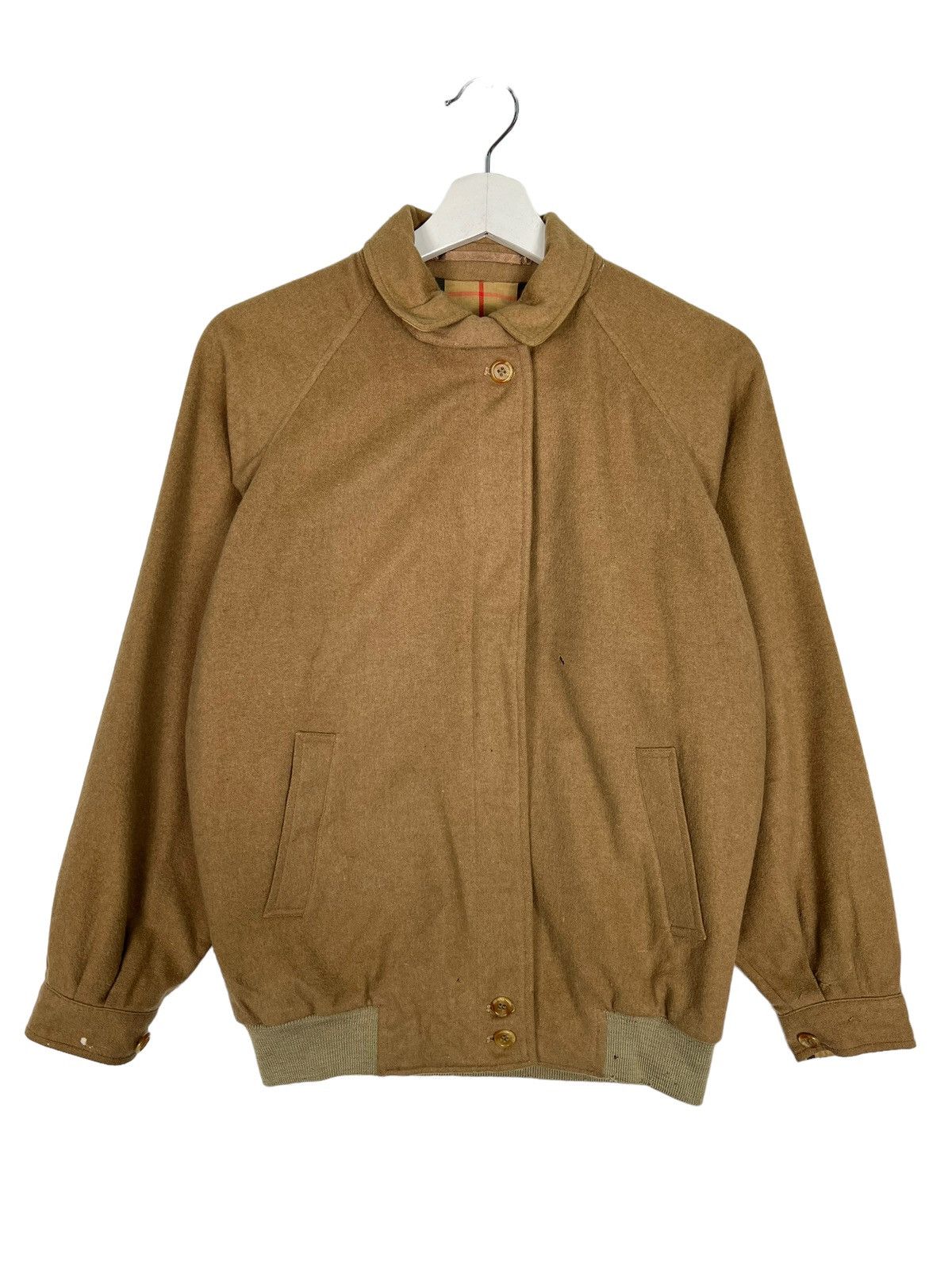 Burberry 🔥 VINTAGE BURBERRYS WOOL ALPACA NOVA CHECK G9 BOMBER JACKET Size US M / EU 48-50 / 2 - 5 Thumbnail