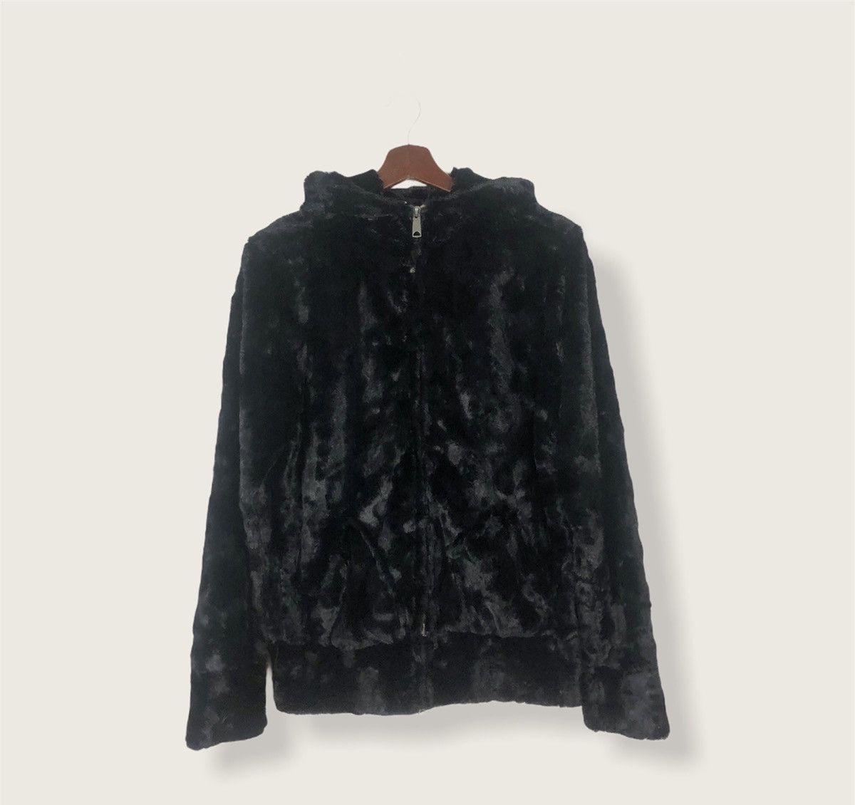 American Rag US Rags Fur Black Jacket Talon Zipper Size US M / EU 48-50 / 2 - 1 Thumbnail