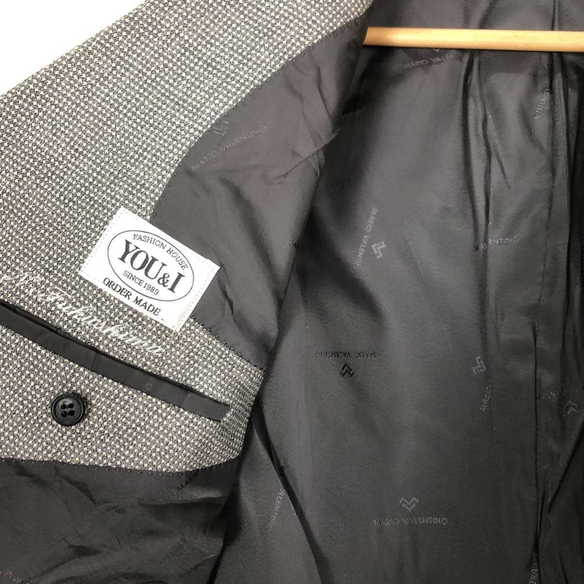 Japanese Brand Mario Valentino Double Breast Grey Casual Coat Size US M / EU 48-50 / 2 - 11 Thumbnail