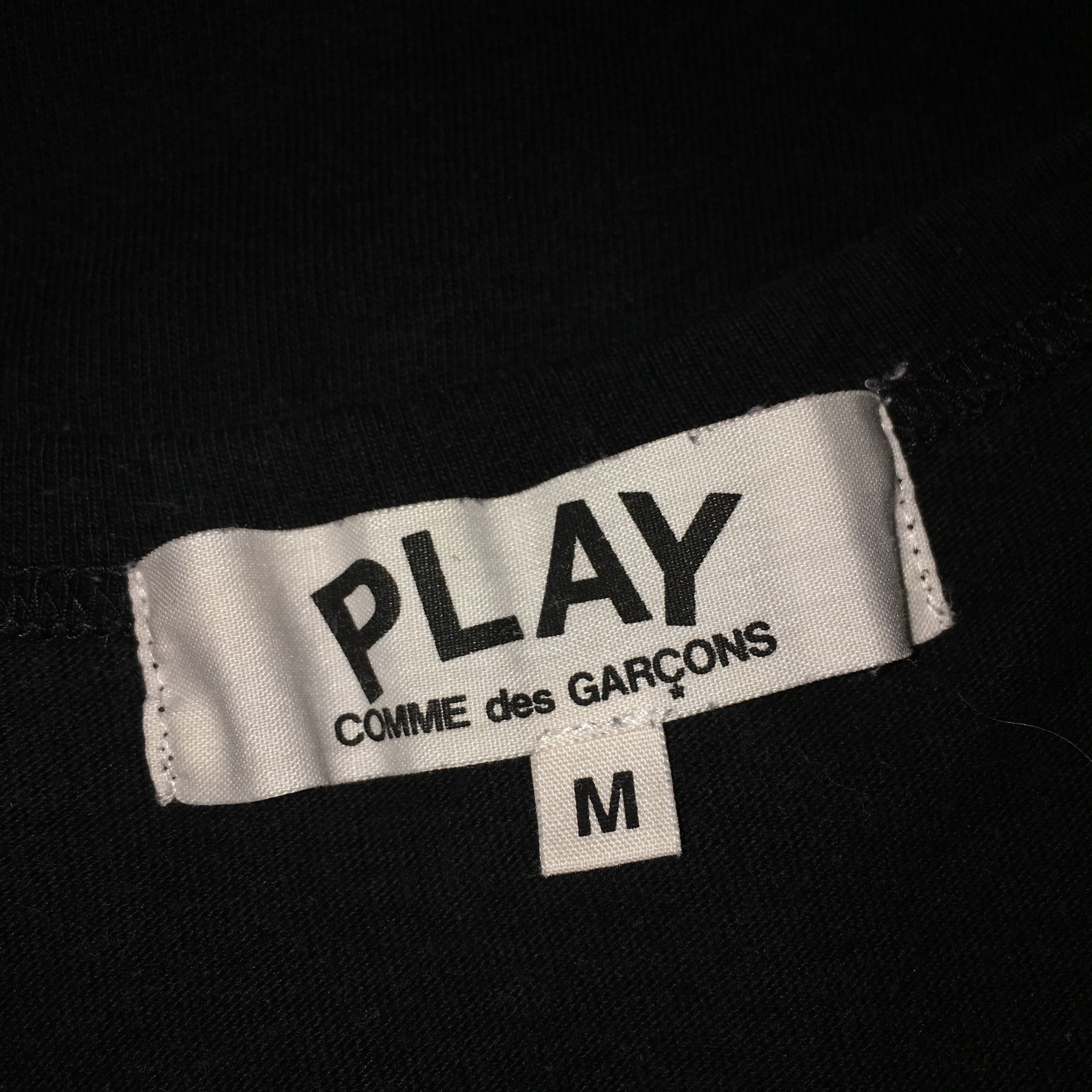 Comme des Garcons PLAY Comme Des Garcons CDG PLAY Womens Black T-Shirt Size S Size S / US 4 / IT 40 - 5 Thumbnail