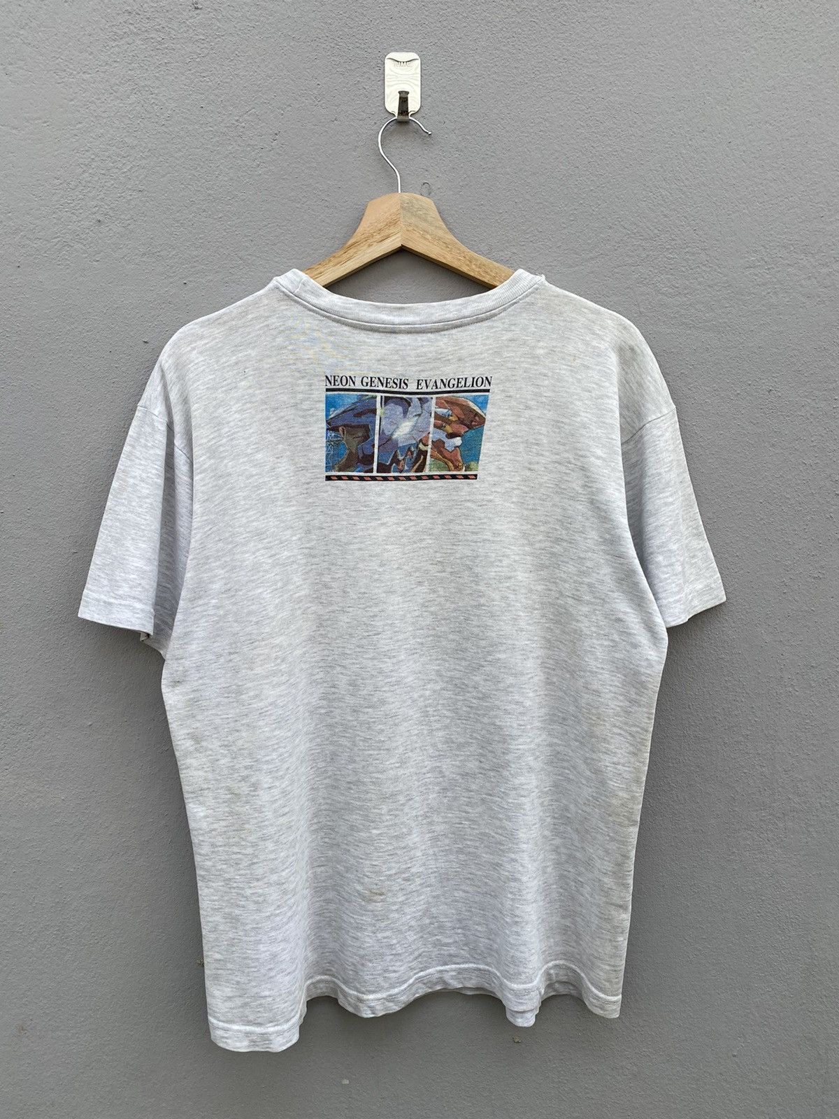 Anime RARE 90s Neon Genesis EVANGELION Apocalyptic Anime Tee Size US M / EU 48-50 / 2 - 1 Thumbnail