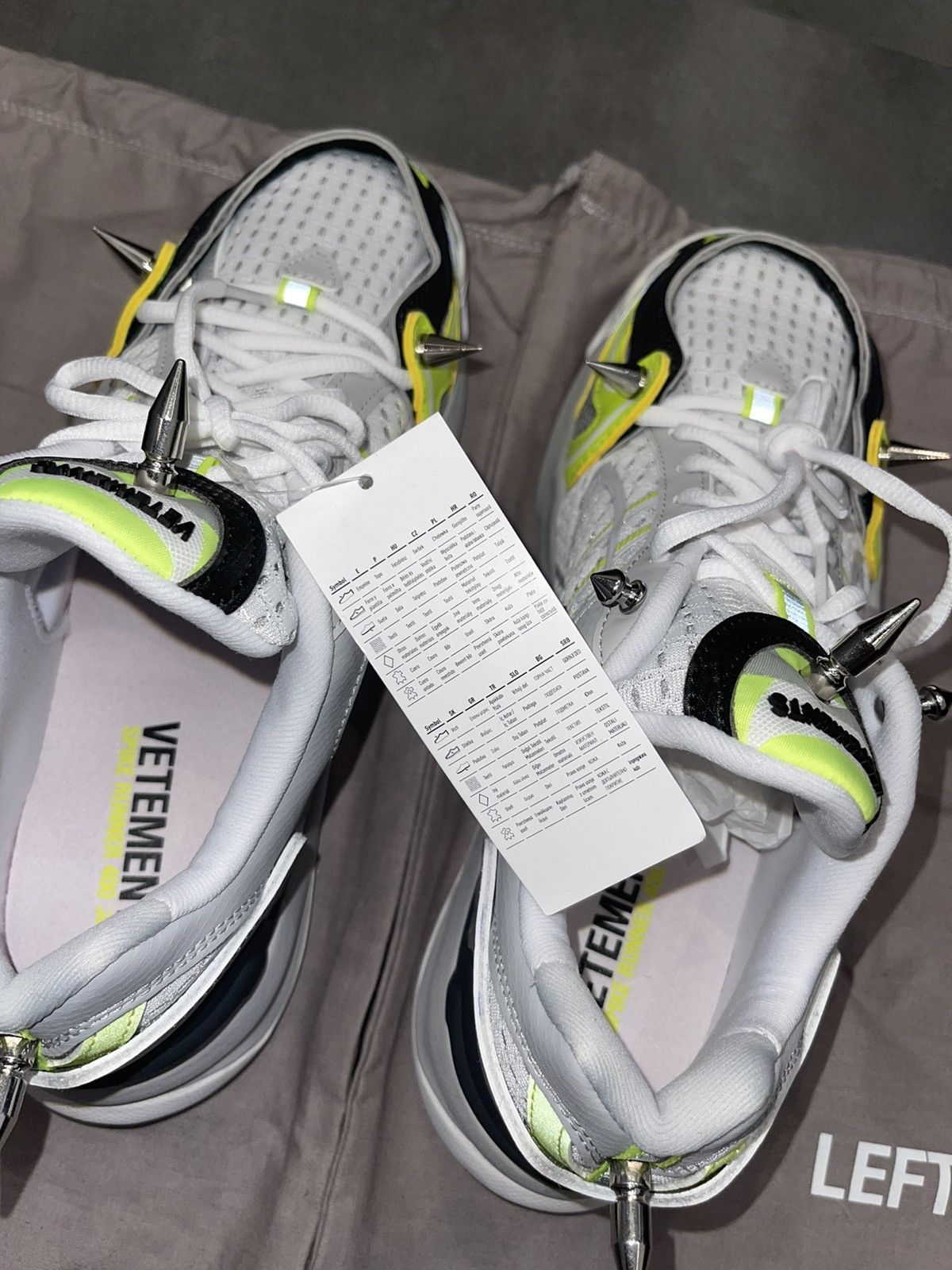 Vetements !DS! SS19 Vetements Spike Runner 400 Low-Top Sneakers Size US 8.5 / EU 41-42 - 18 Thumbnail