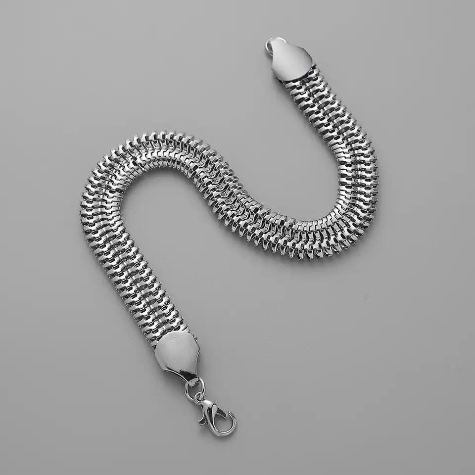 Jewelry Punk Style Thick Snake Chain Bracelet Size ONE SIZE - 3 Thumbnail