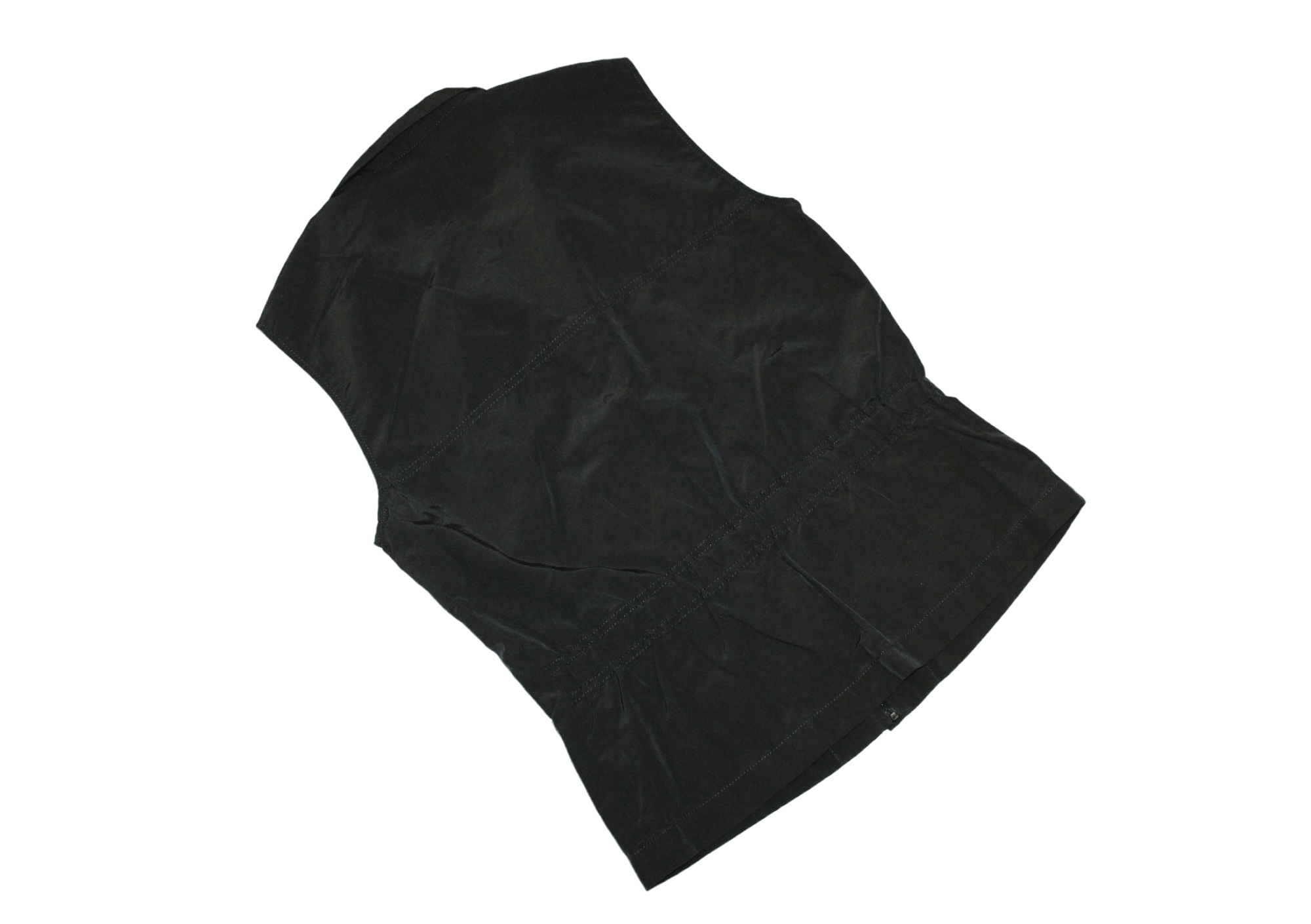 Hache Hache Italy Lightweight Cotton Nylon Zip Vest Size M / US 6-8 / IT 42-44 - 5 Thumbnail