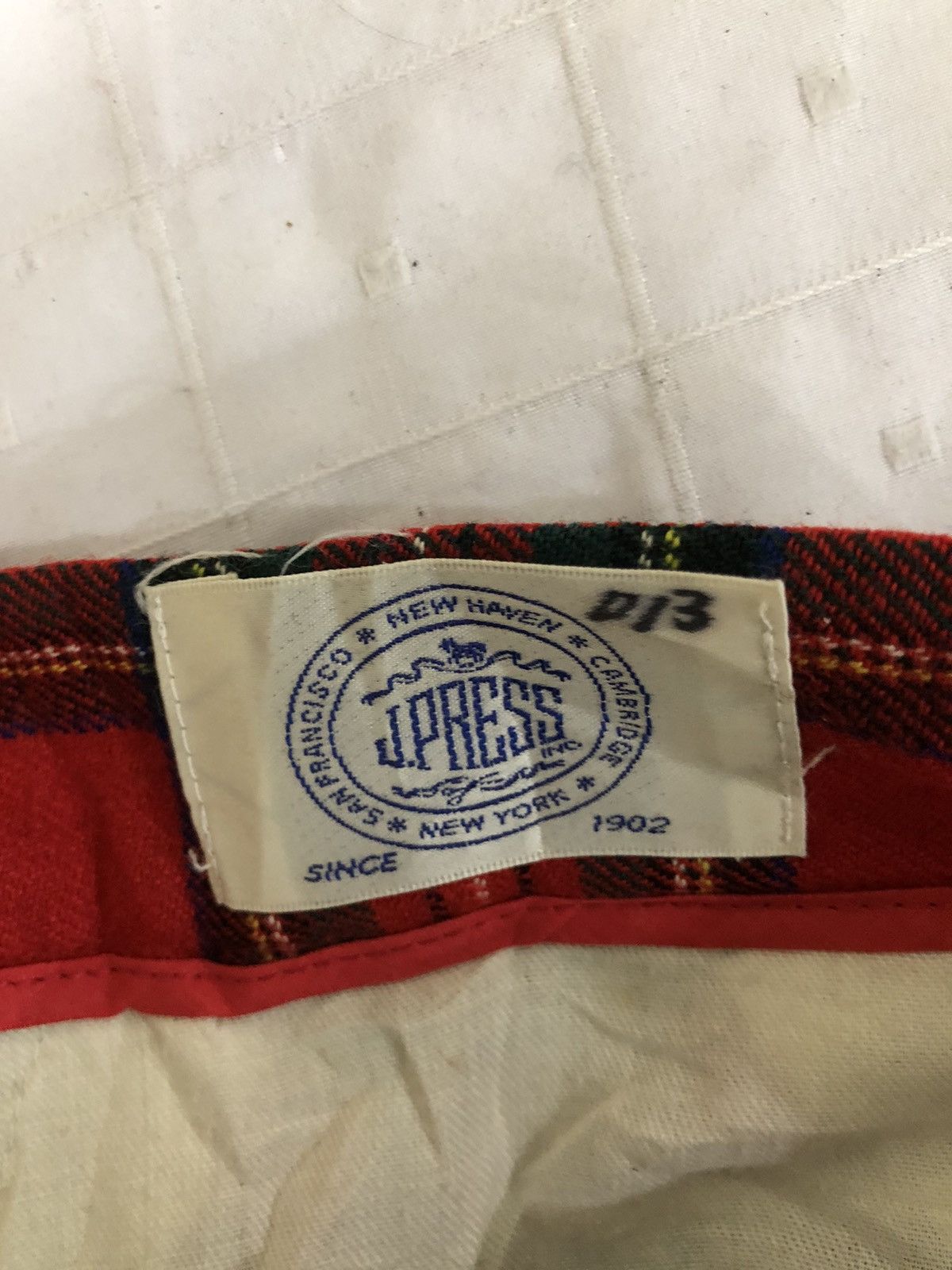 Seditionaries Vintage J press Plaid Tartan Wool Pant Size US 28 / EU 44 - 7 Thumbnail