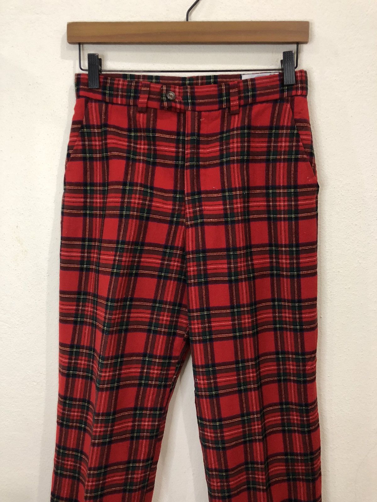 Seditionaries Vintage J press Plaid Tartan Wool Pant Size US 28 / EU 44 - 3 Thumbnail