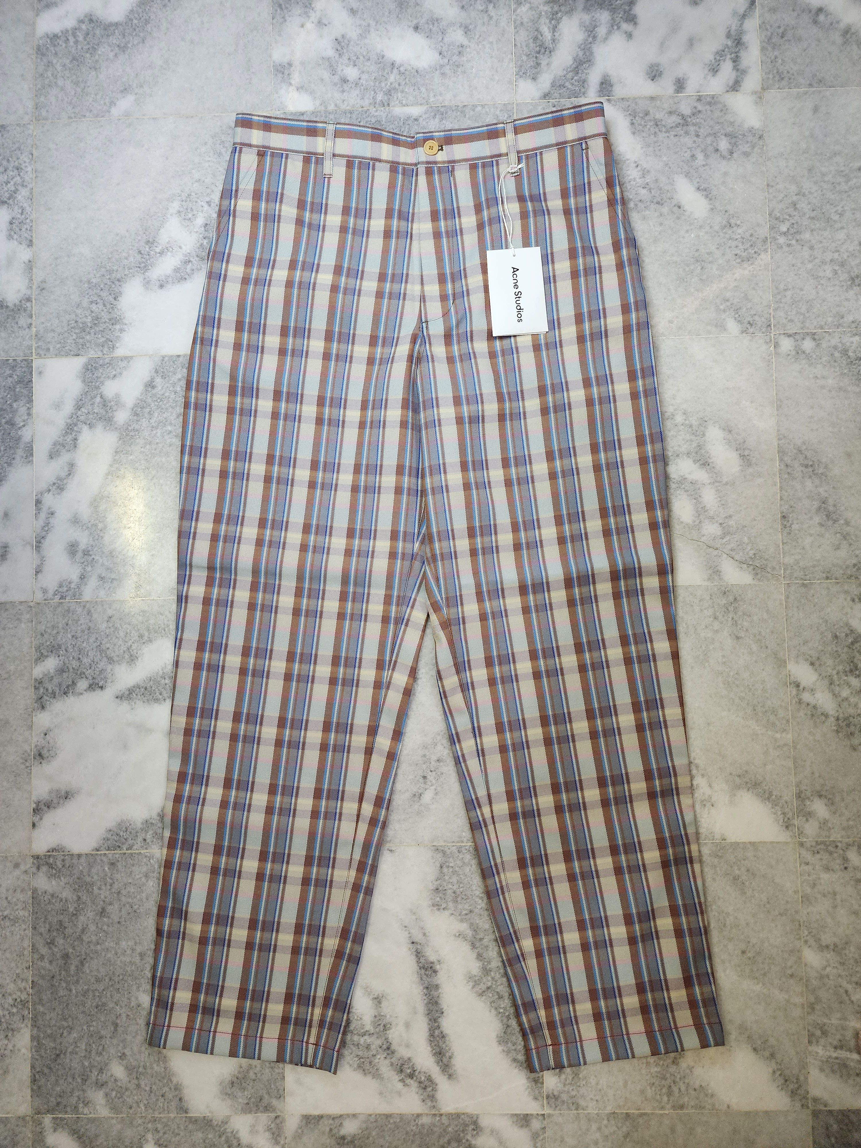 Acne Studios Wool-blend Checked Trousers Size US 34 / EU 50 - 1 Thumbnail