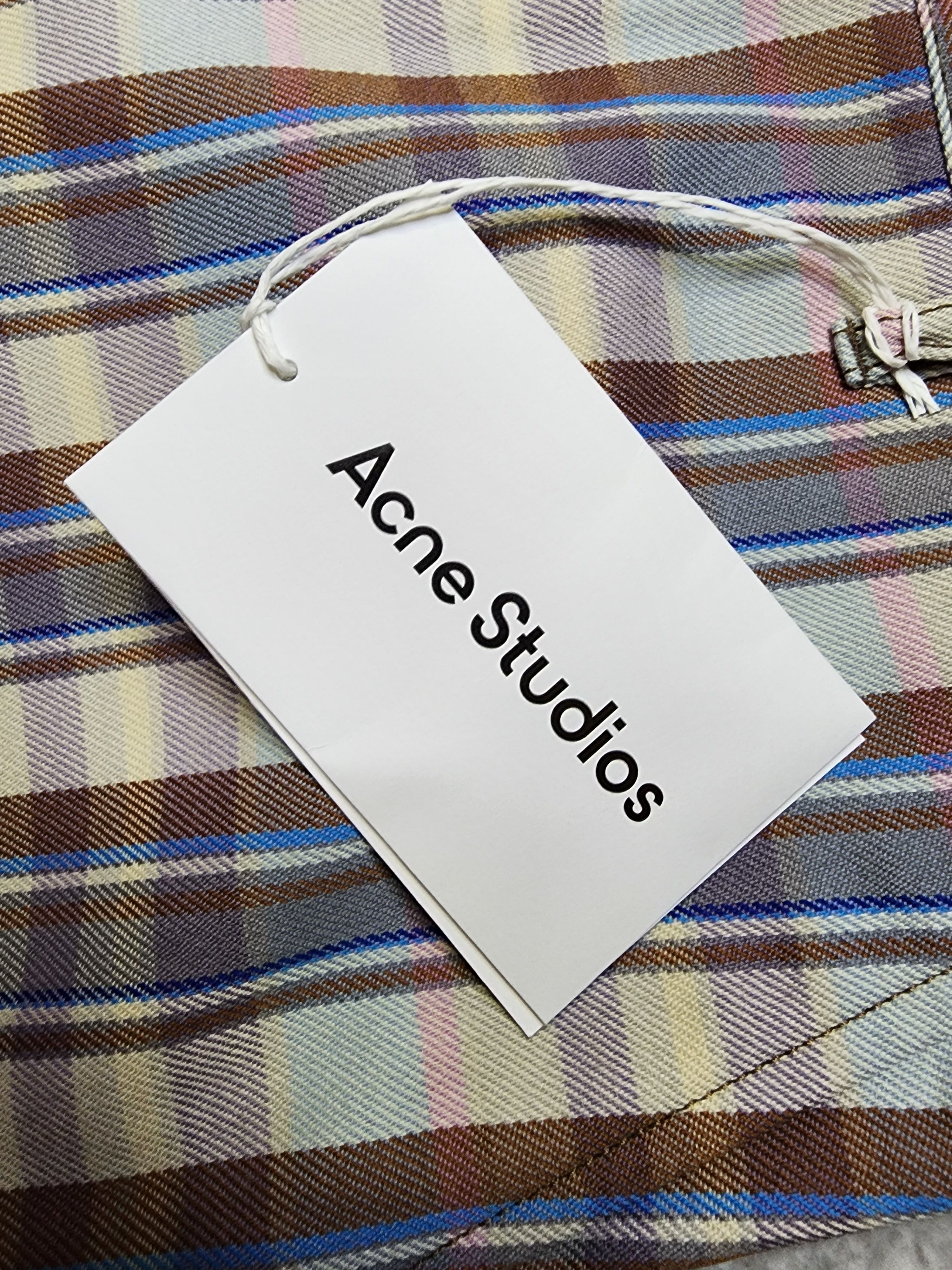 Acne Studios Wool-blend Checked Trousers Size US 34 / EU 50 - 8 Thumbnail
