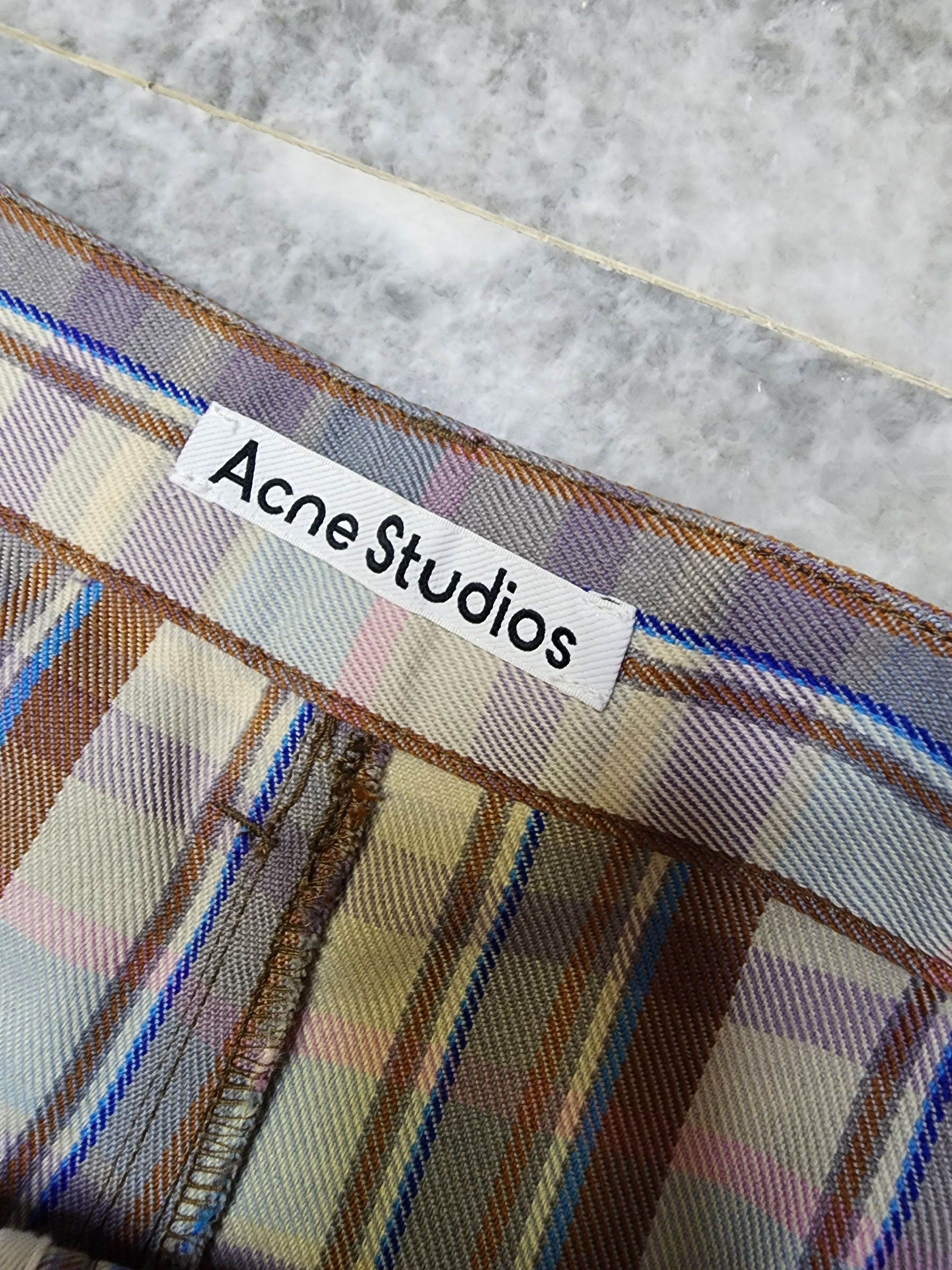 Acne Studios Wool-blend Checked Trousers Size US 34 / EU 50 - 6 Thumbnail