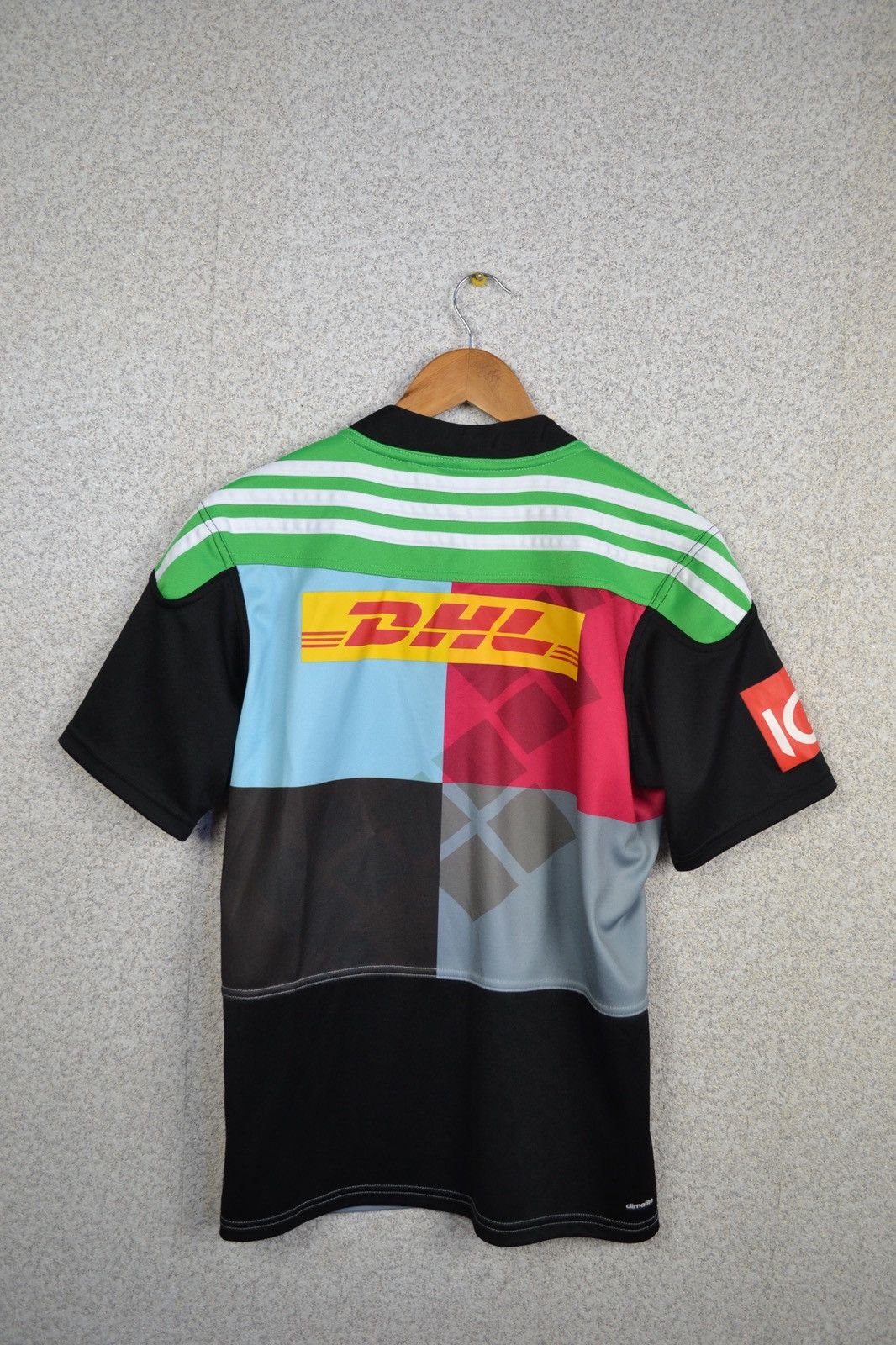 Adidas Harlequins 2014 home adidas rugby shirt jersey Size US S / EU 44-46 / 1 - 2 Thumbnail