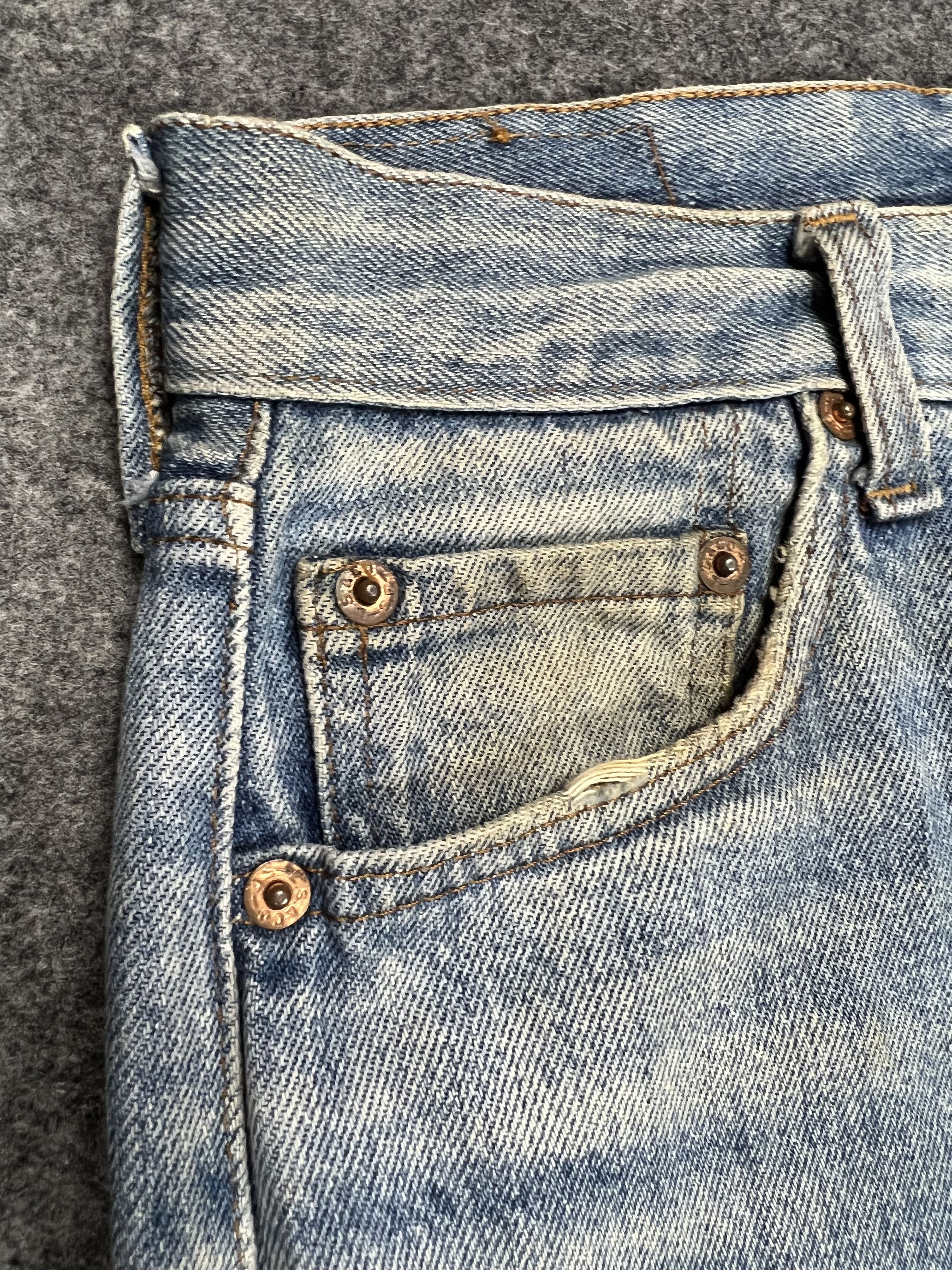 Levi's × Vintage Distressed 80s LEVIS 501 Jeans Size US 28 / EU 44 - 4 Thumbnail