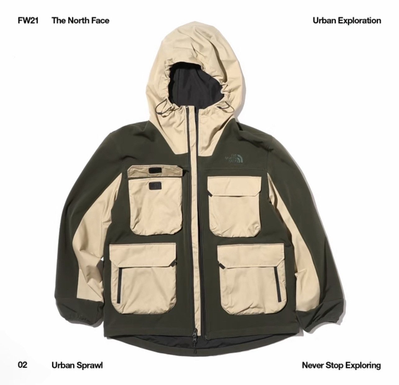Kazuki Kuraishi × The North Face Urban Exploration M D6 Fleece Full Zip Green/Khaki Size US M / EU 48-50 / 2 - 6 Thumbnail