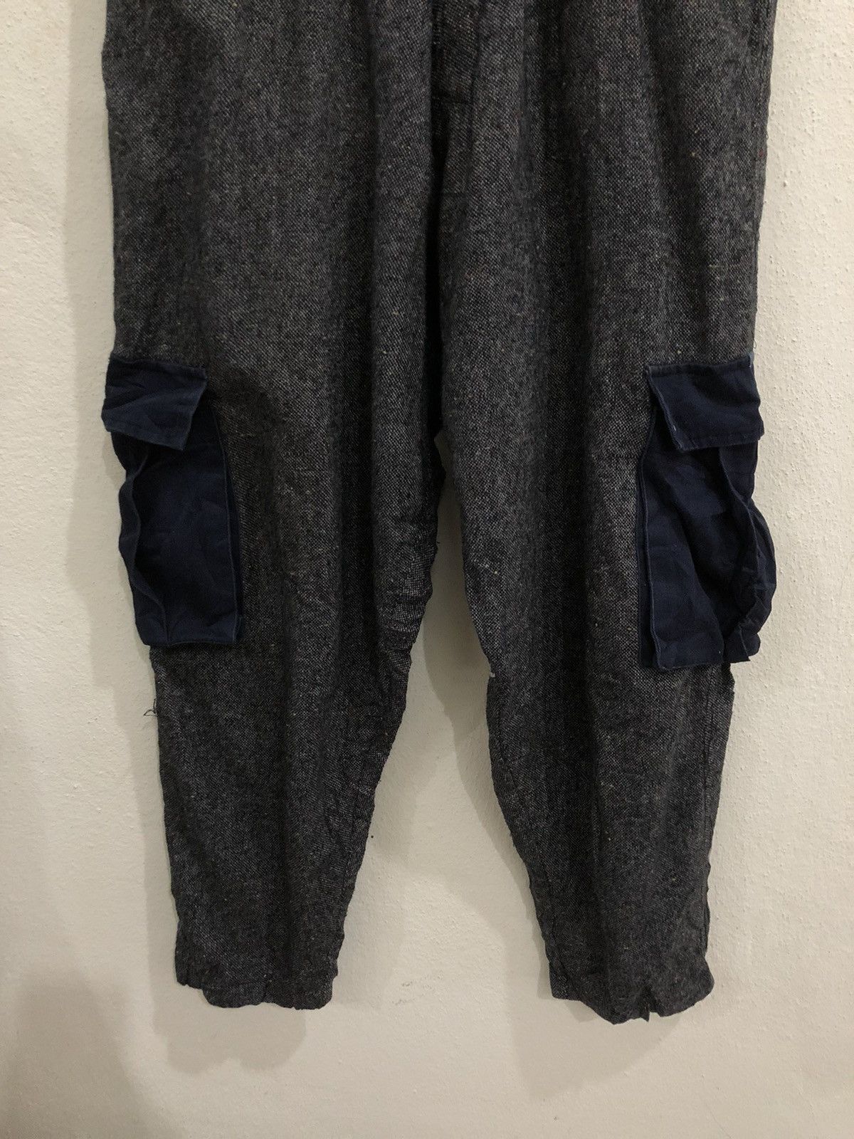 Seditionaries Japanese Brand Frank U Baggy Wool Cargo Pant Size US 32 / EU 48 - 4 Thumbnail