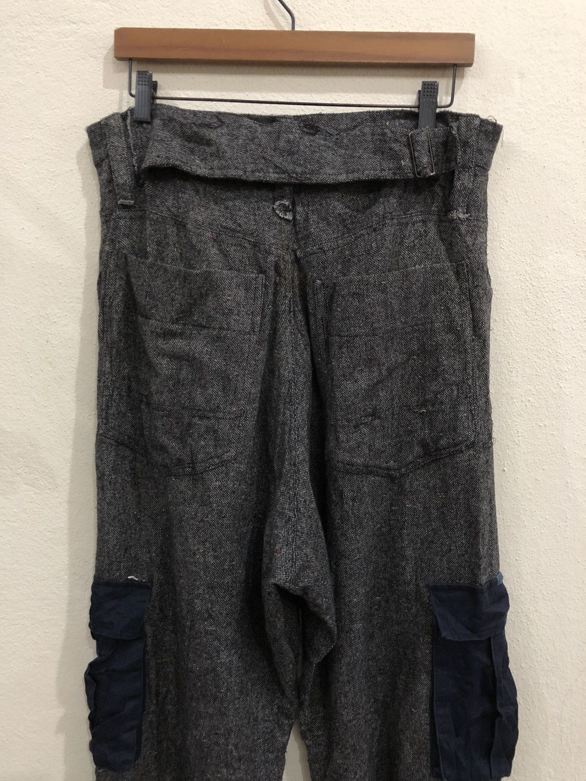 Seditionaries Japanese Brand Frank U Baggy Wool Cargo Pant Size US 32 / EU 48 - 6 Thumbnail