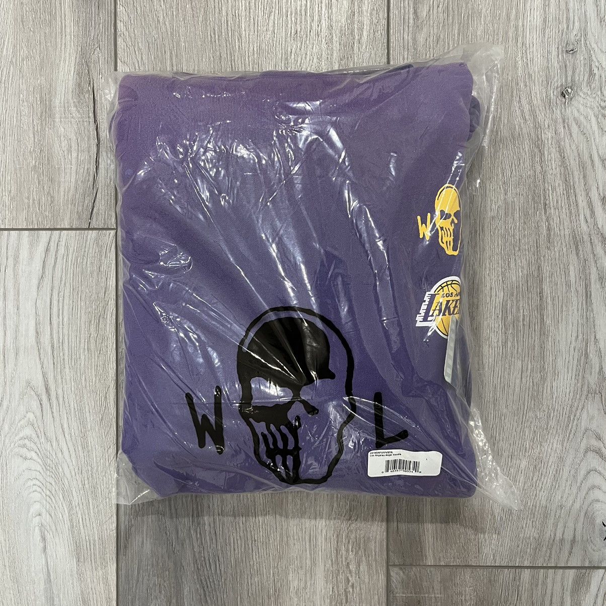 NBA × Warren Lotas Lakers NEW Warren Lotas Lakers Purple Sun Faded Hoodie Large Size US L / EU 52-54 / 3 - 2 Thumbnail