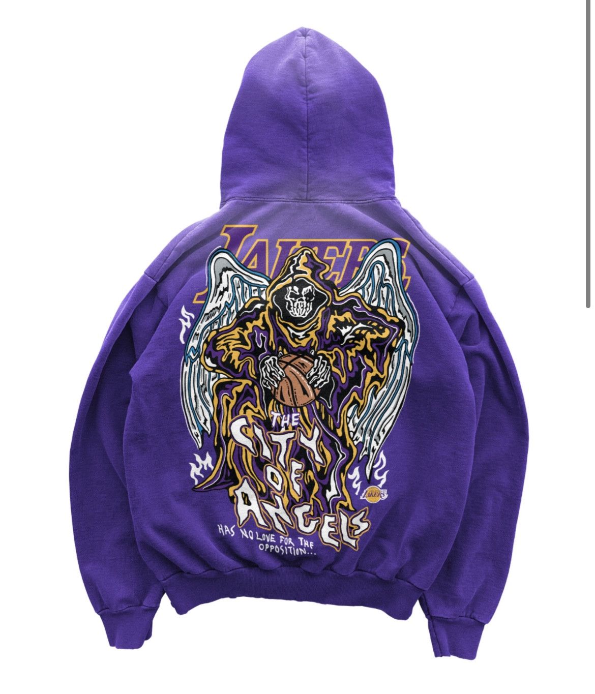 NBA × Warren Lotas Lakers NEW Warren Lotas Lakers Purple Sun Faded Hoodie Large Size US L / EU 52-54 / 3 - 7 Thumbnail