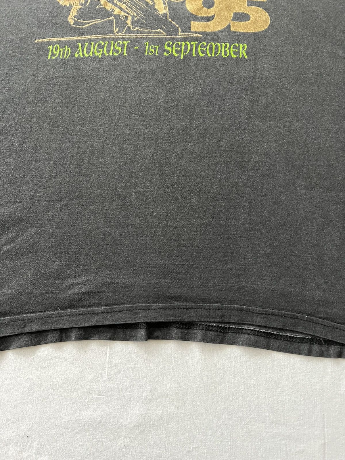 Band Tees Vintage 1995 Manx Grand Prix 95 Moto Racing Faded Black Tee Size US XL / EU 56 / 4 - 8 Thumbnail