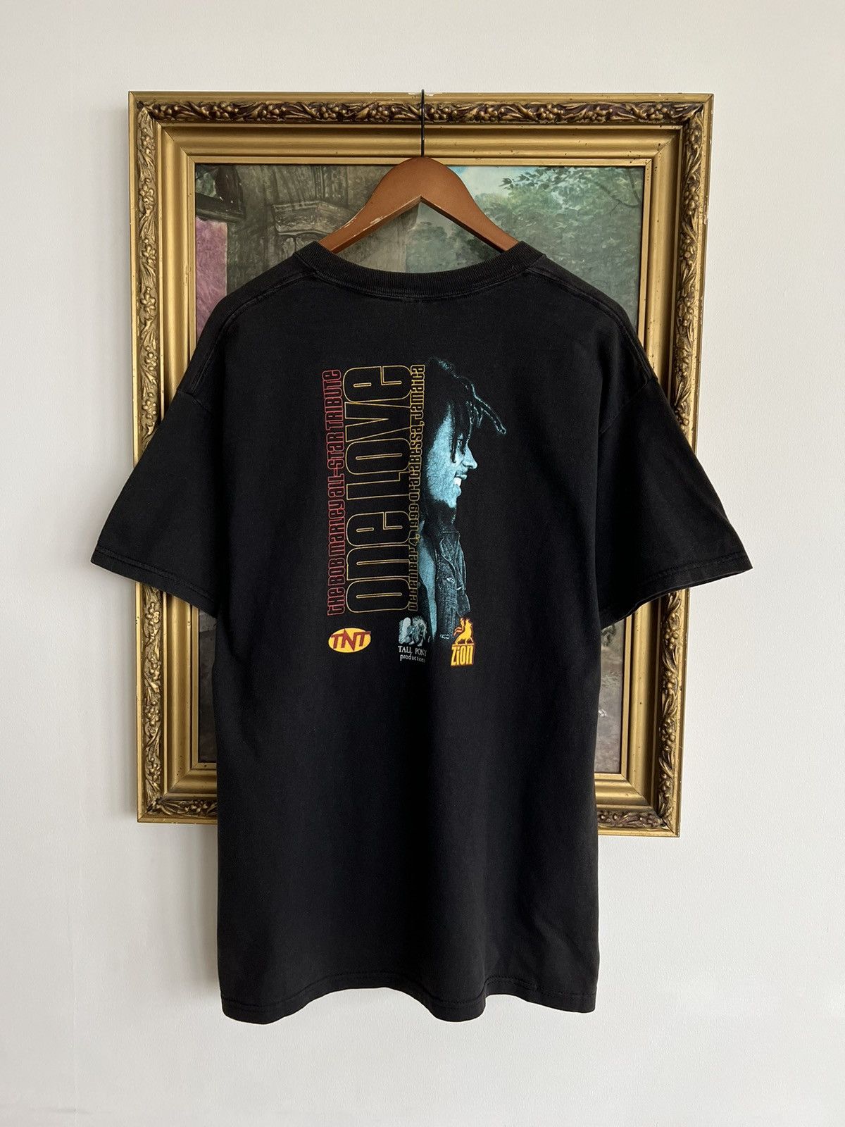 Band Tees Vintage 90s Bob Marley One Love Jamaica Zion Black Tee Size US L / EU 52-54 / 3 - 2 Thumbnail