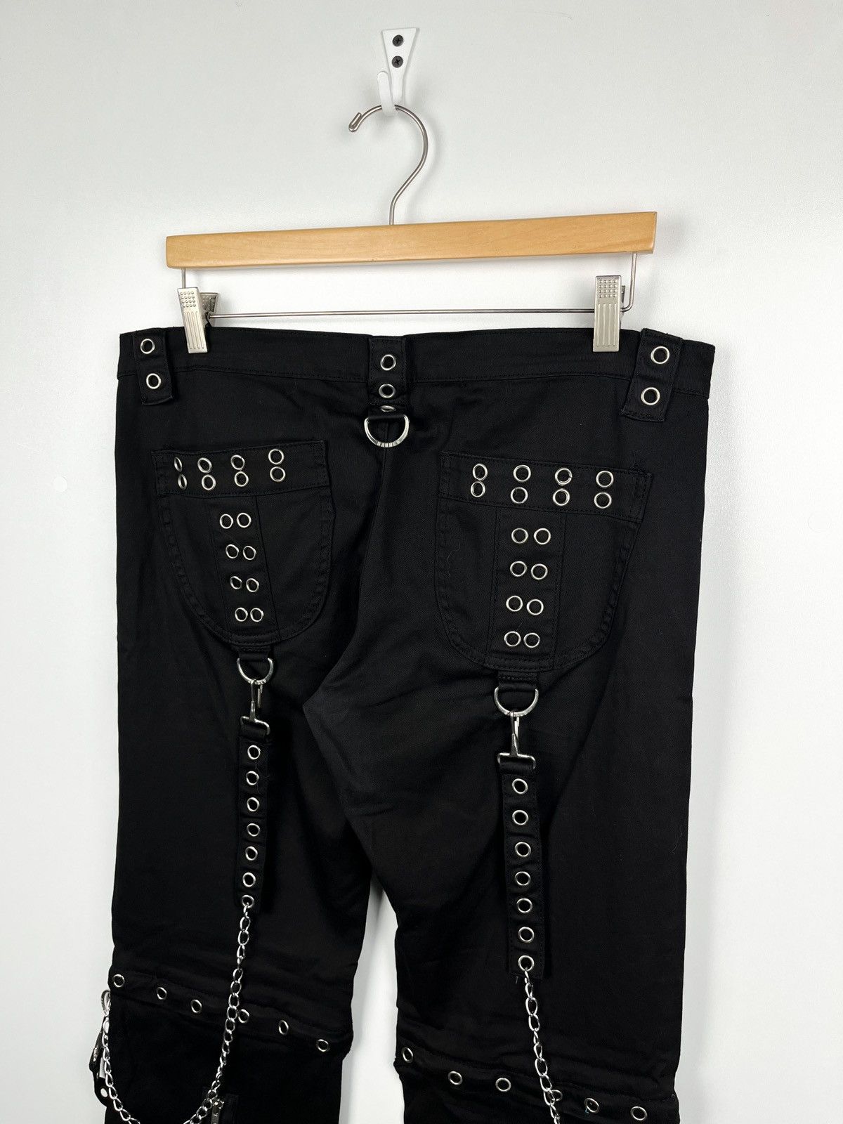 Japanese Brand Banned Y2K Avant Garde Streetwear Drill Pants womens L Size 30" / US 8 / IT 44 - 4 Thumbnail