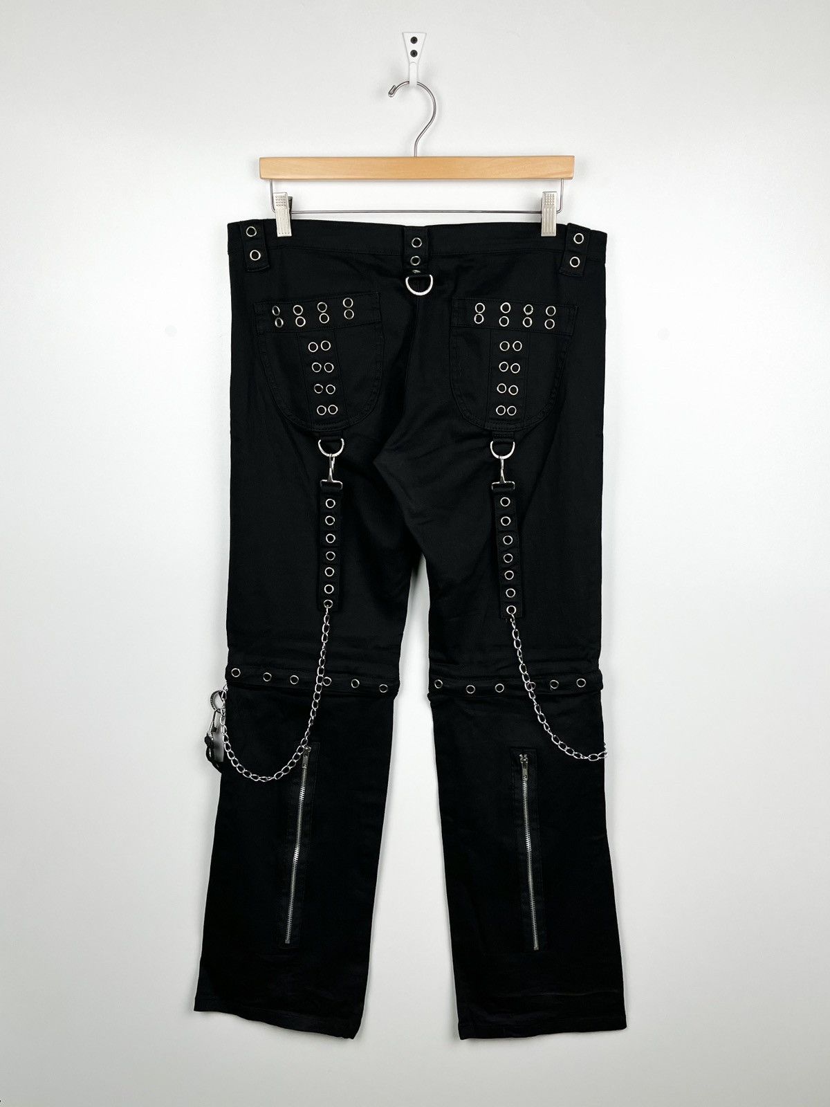 Japanese Brand Banned Y2K Avant Garde Streetwear Drill Pants womens L Size 30" / US 8 / IT 44 - 2 Thumbnail