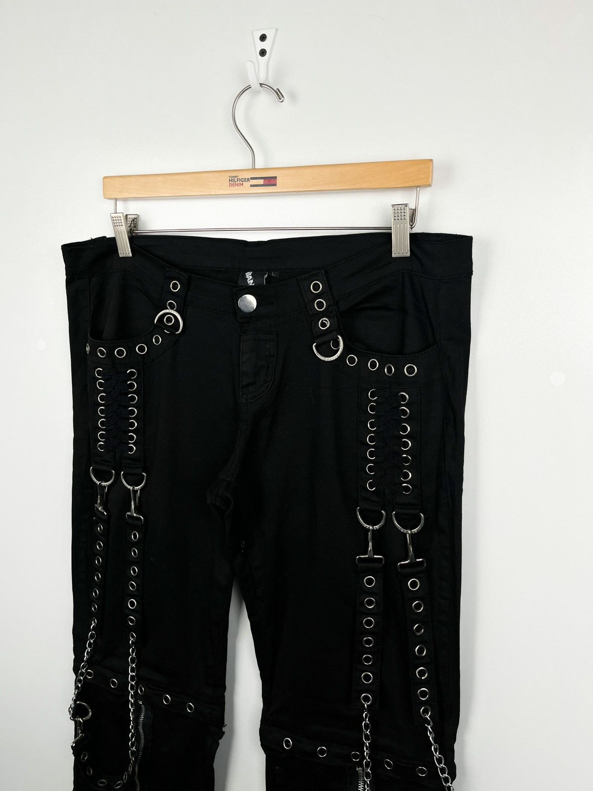 Japanese Brand Banned Y2K Avant Garde Streetwear Drill Pants womens L Size 30" / US 8 / IT 44 - 3 Thumbnail