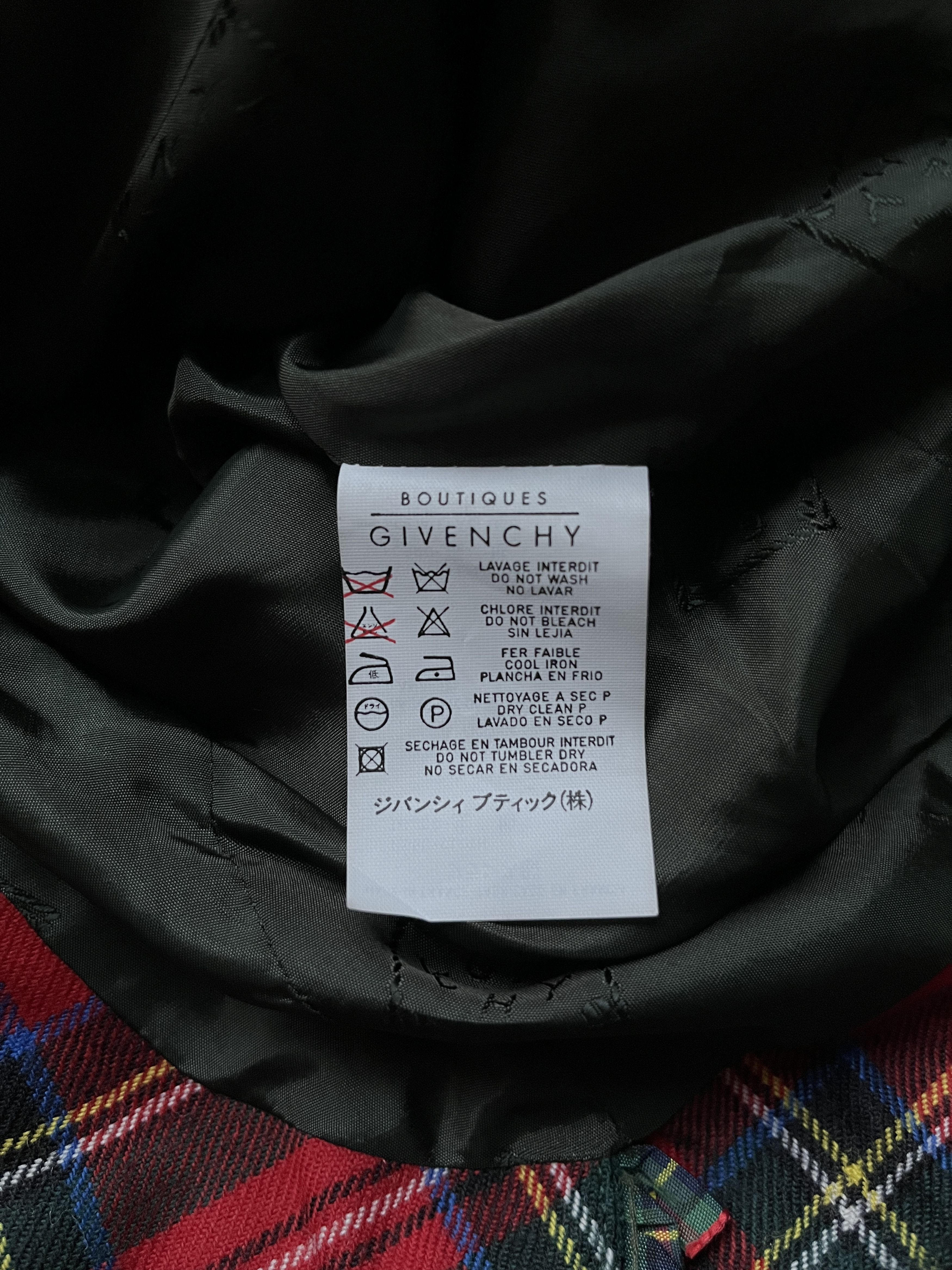 Alexander McQueen × Givenchy ⚡️QUICK SALE⚡️1997 Givenchy by McQueen Tartan Jacket Size M / US 6-8 / IT 42-44 - 4 Thumbnail