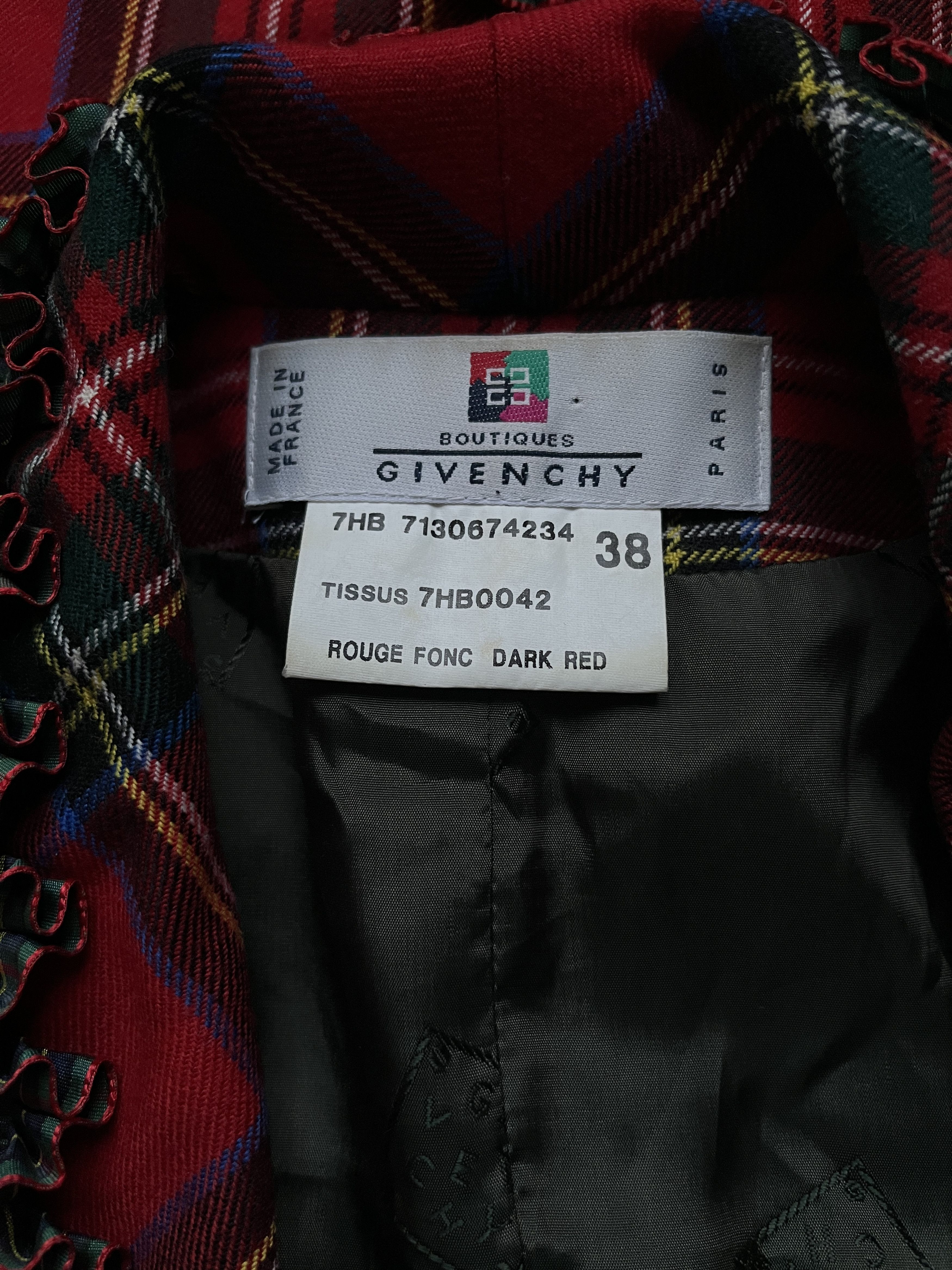 Alexander McQueen × Givenchy ⚡️QUICK SALE⚡️1997 Givenchy by McQueen Tartan Jacket Size M / US 6-8 / IT 42-44 - 3 Thumbnail