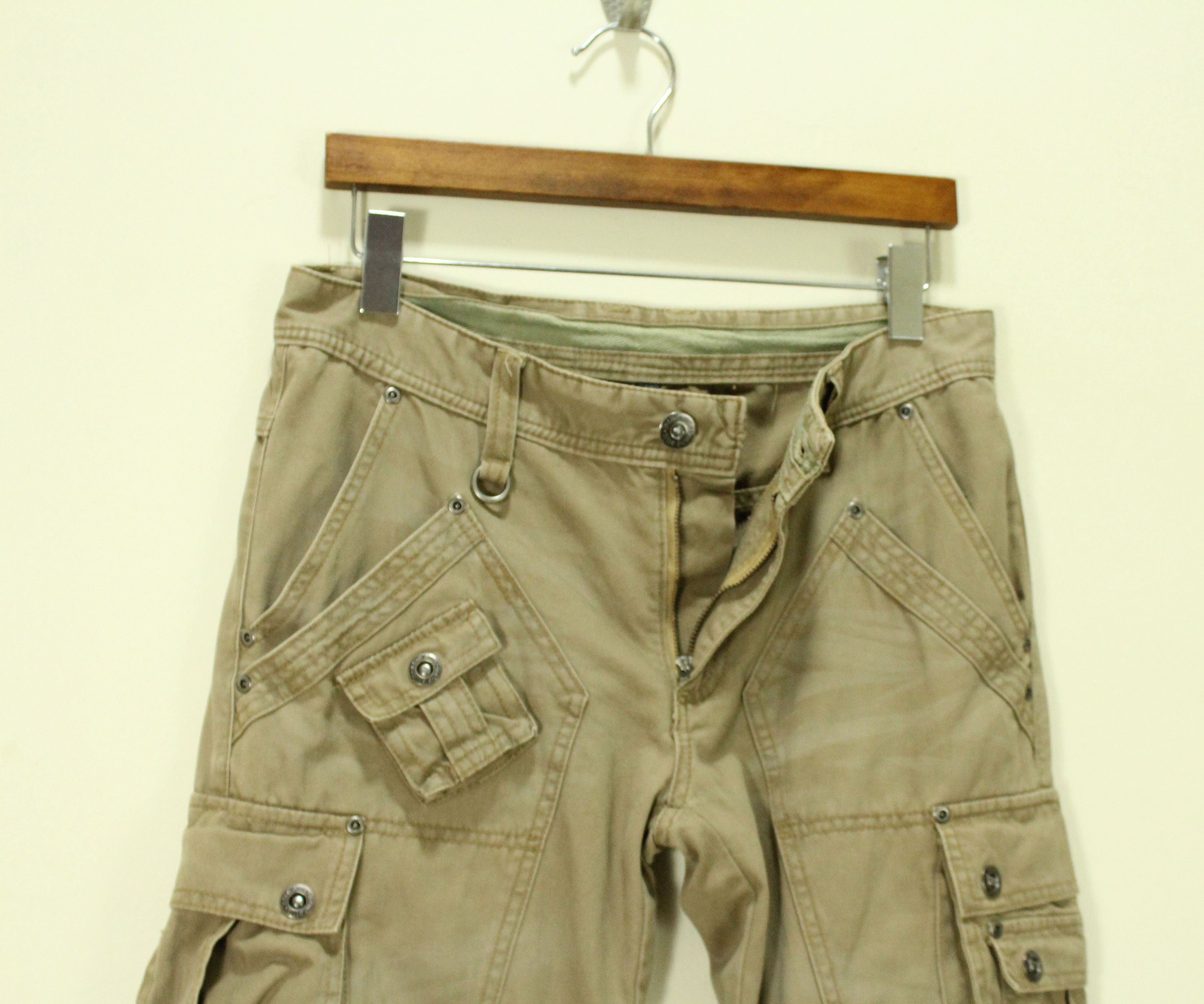 In The Attic Japan Multi Pockets 🔥 IN THE ATTIC Utility Pants Cargos Size US 31 - 15 Thumbnail