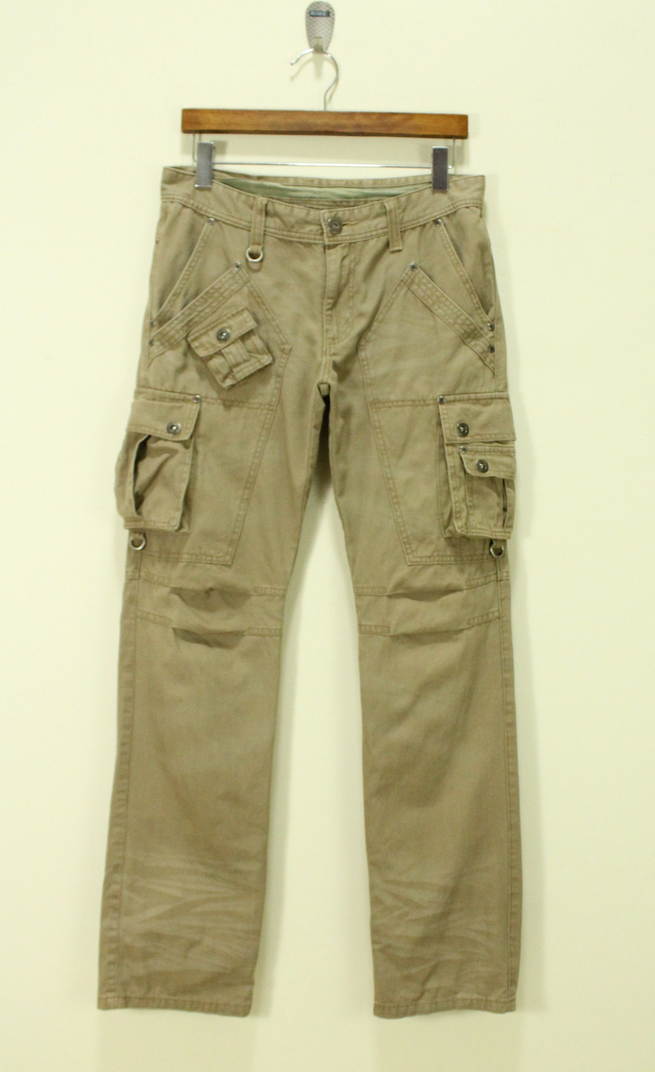 In The Attic Japan Multi Pockets 🔥 IN THE ATTIC Utility Pants Cargos Size US 31 - 1 Thumbnail
