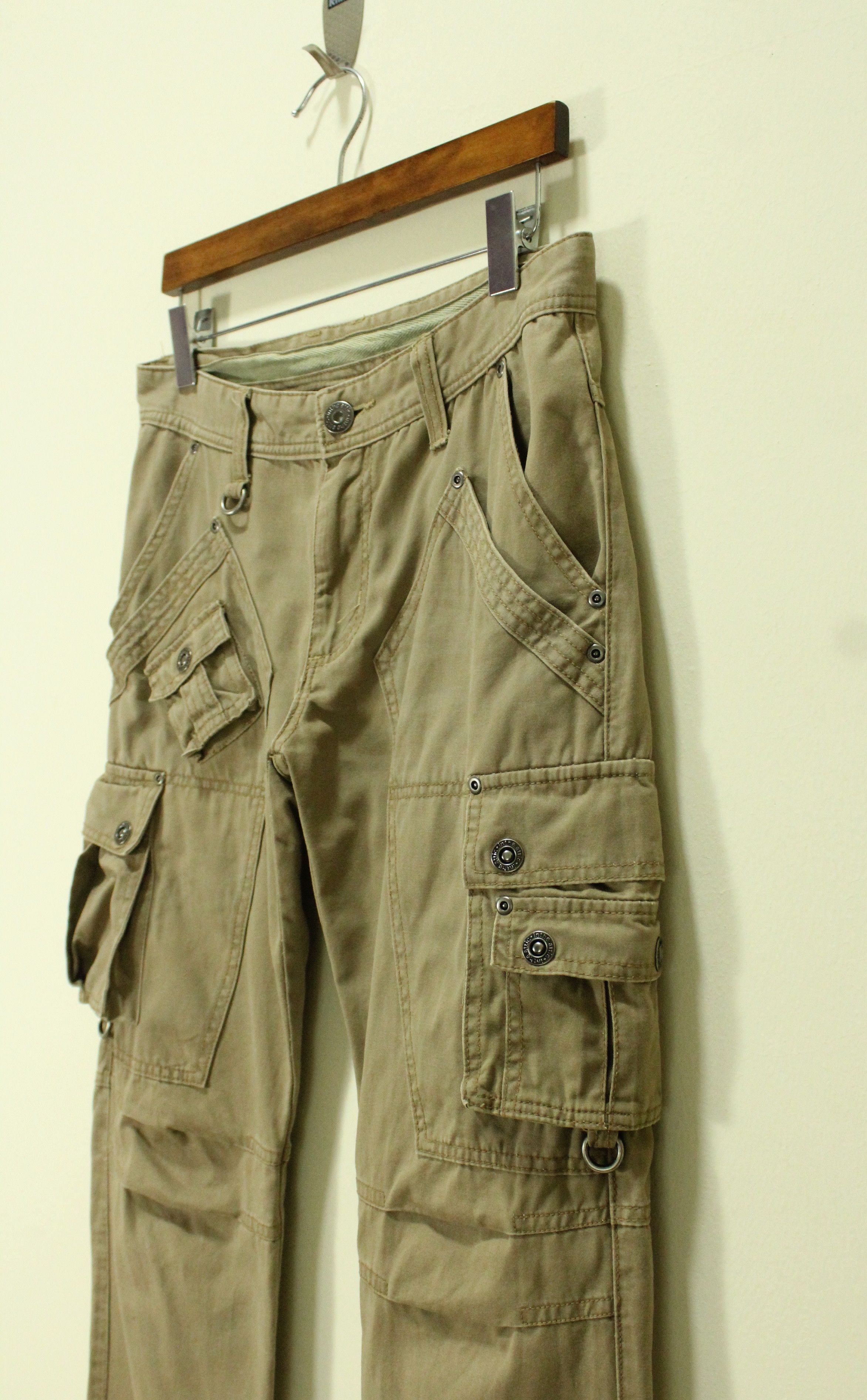 In The Attic Japan Multi Pockets 🔥 IN THE ATTIC Utility Pants Cargos Size US 31 - 8 Thumbnail