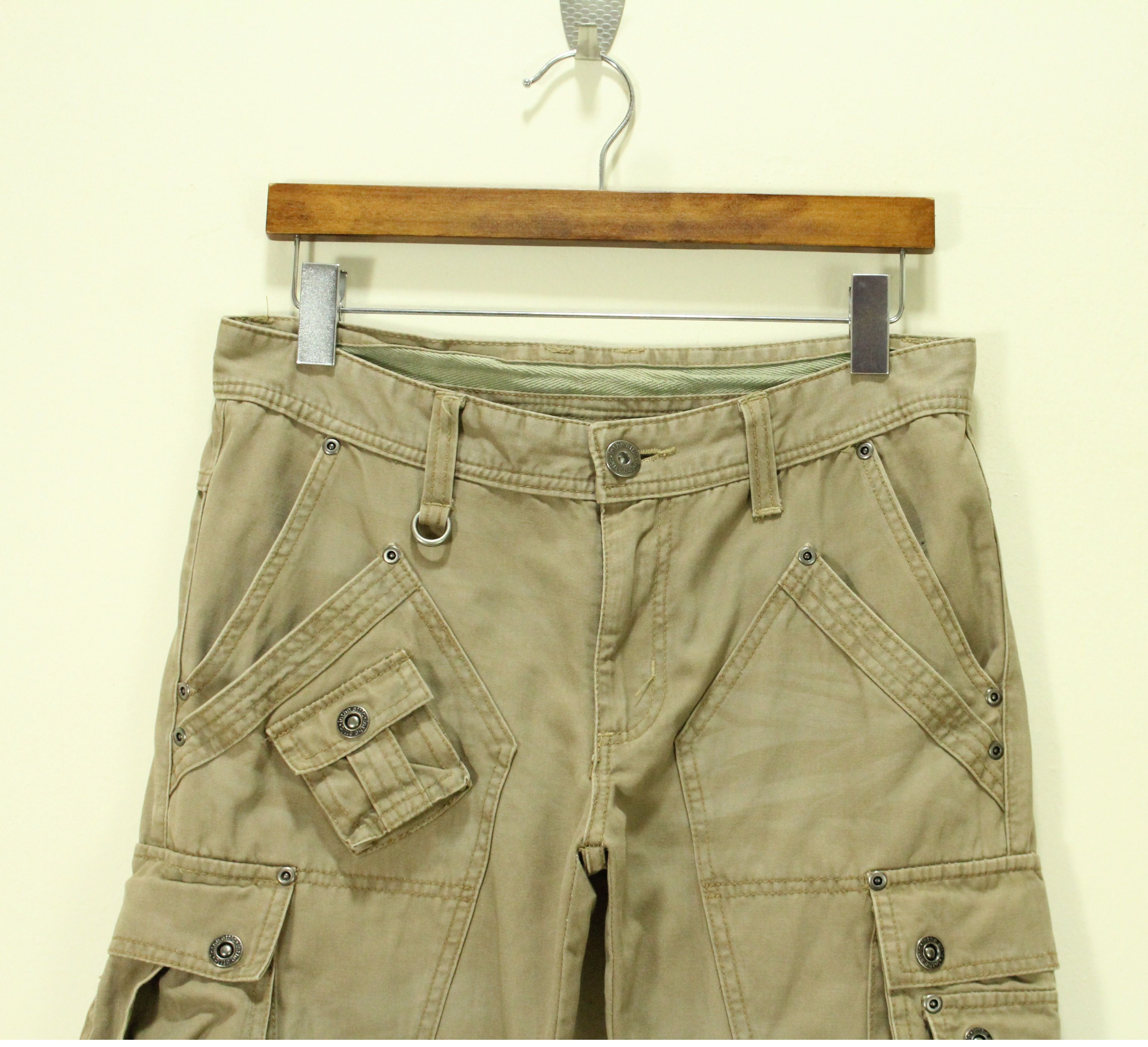 In The Attic Japan Multi Pockets 🔥 IN THE ATTIC Utility Pants Cargos Size US 31 - 2 Thumbnail