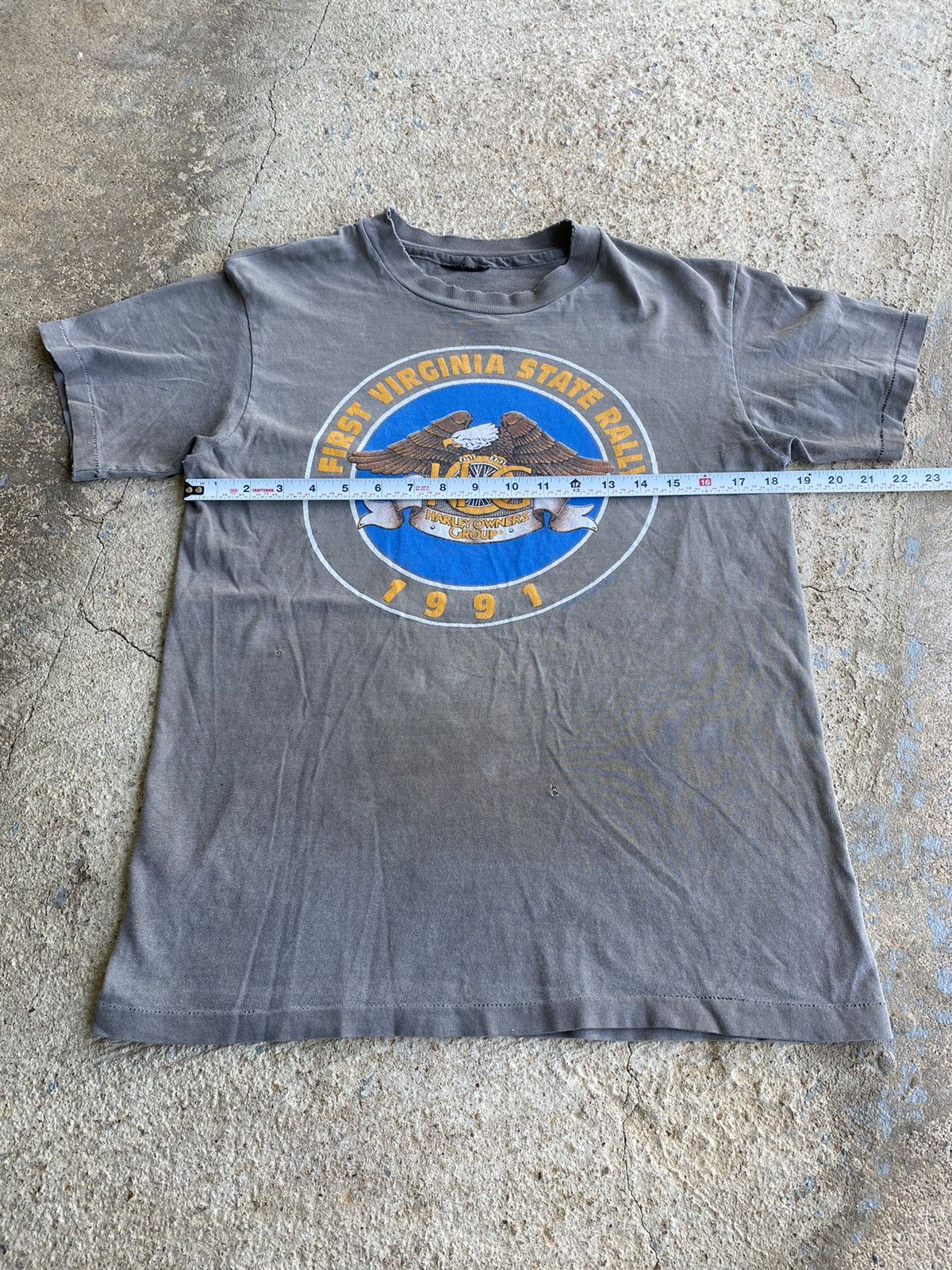 Harley Davidson × Vintage Vintage 90’s Harley Davidson Distressed Stain Shirt Size US M / EU 48-50 / 2 - 16 Thumbnail