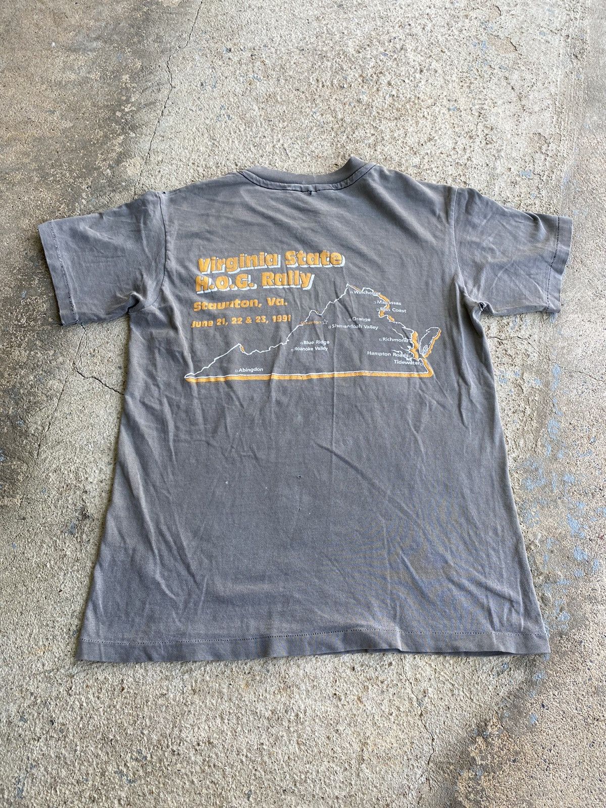 Harley Davidson × Vintage Vintage 90’s Harley Davidson Distressed Stain Shirt Size US M / EU 48-50 / 2 - 10 Thumbnail