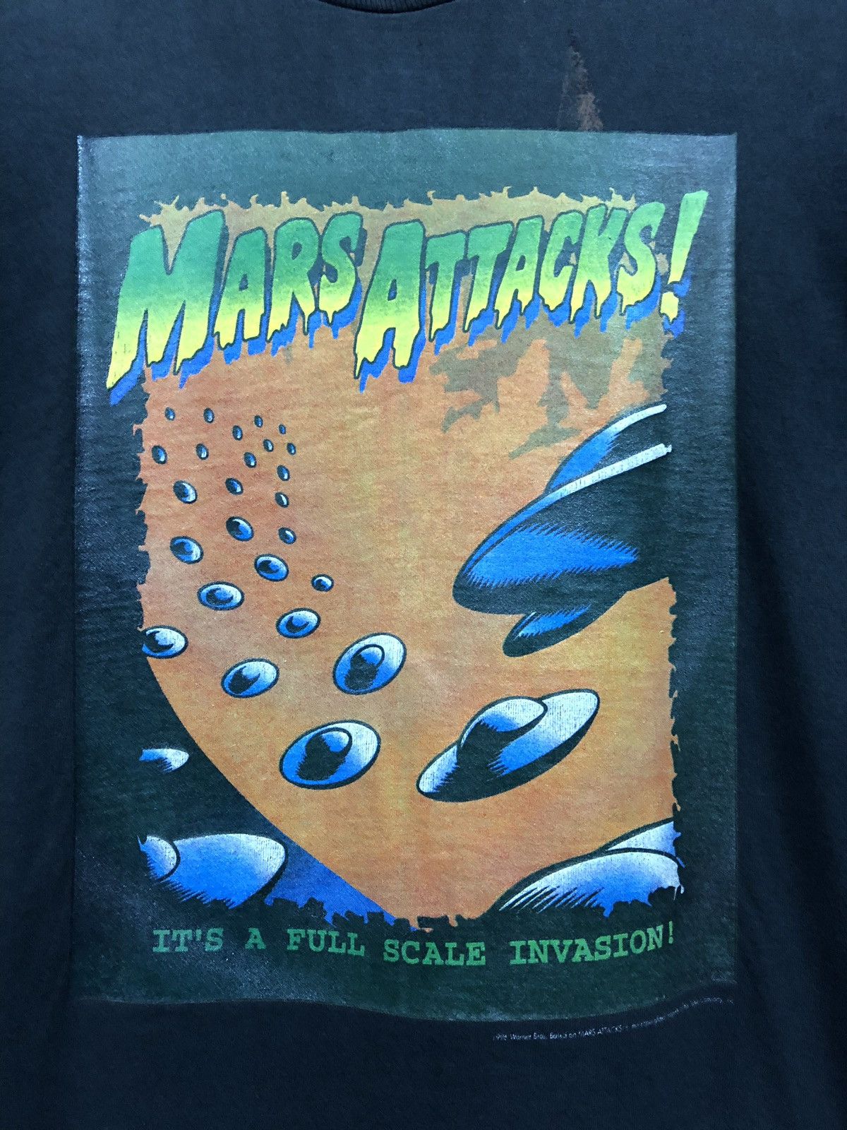 Vintage × Warner Bros Vintage 90s Mars Attacks Movie Comic science fiction Size US M / EU 48-50 / 2 - 2 Thumbnail