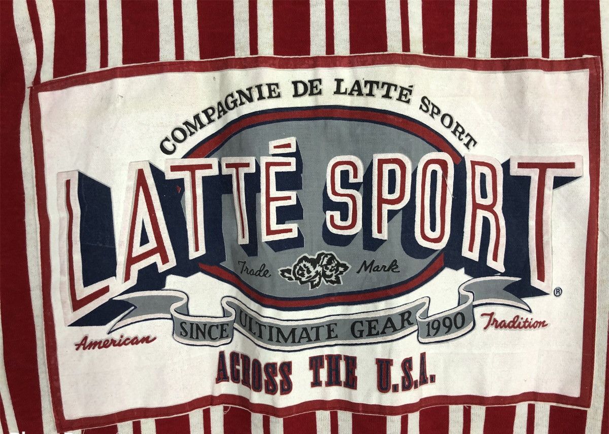 Vintage 80s latte sport shirt size L long sleeve shirt Hoodies cw21 Size US L / EU 52-54 / 3 - 6 Thumbnail