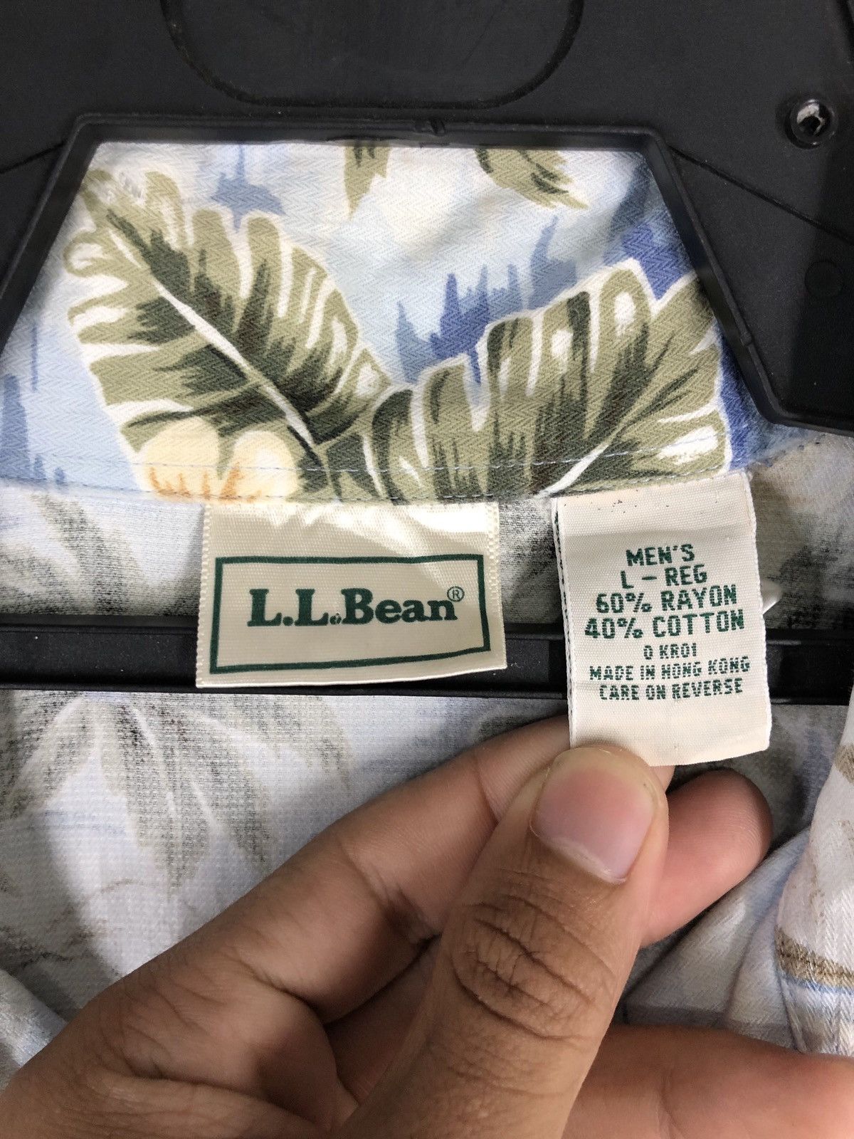 L.L. Bean × Vintage Vintage LL Bean Hawaiian Shortsleeve Button Ups Fullprint Size US L / EU 52-54 / 3 - 8 Thumbnail