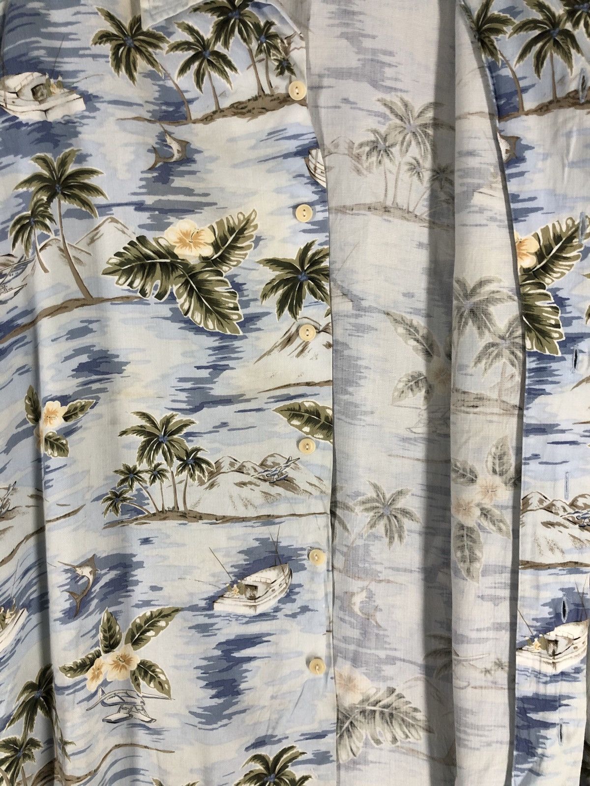 L.L. Bean × Vintage Vintage LL Bean Hawaiian Shortsleeve Button Ups Fullprint Size US L / EU 52-54 / 3 - 6 Thumbnail