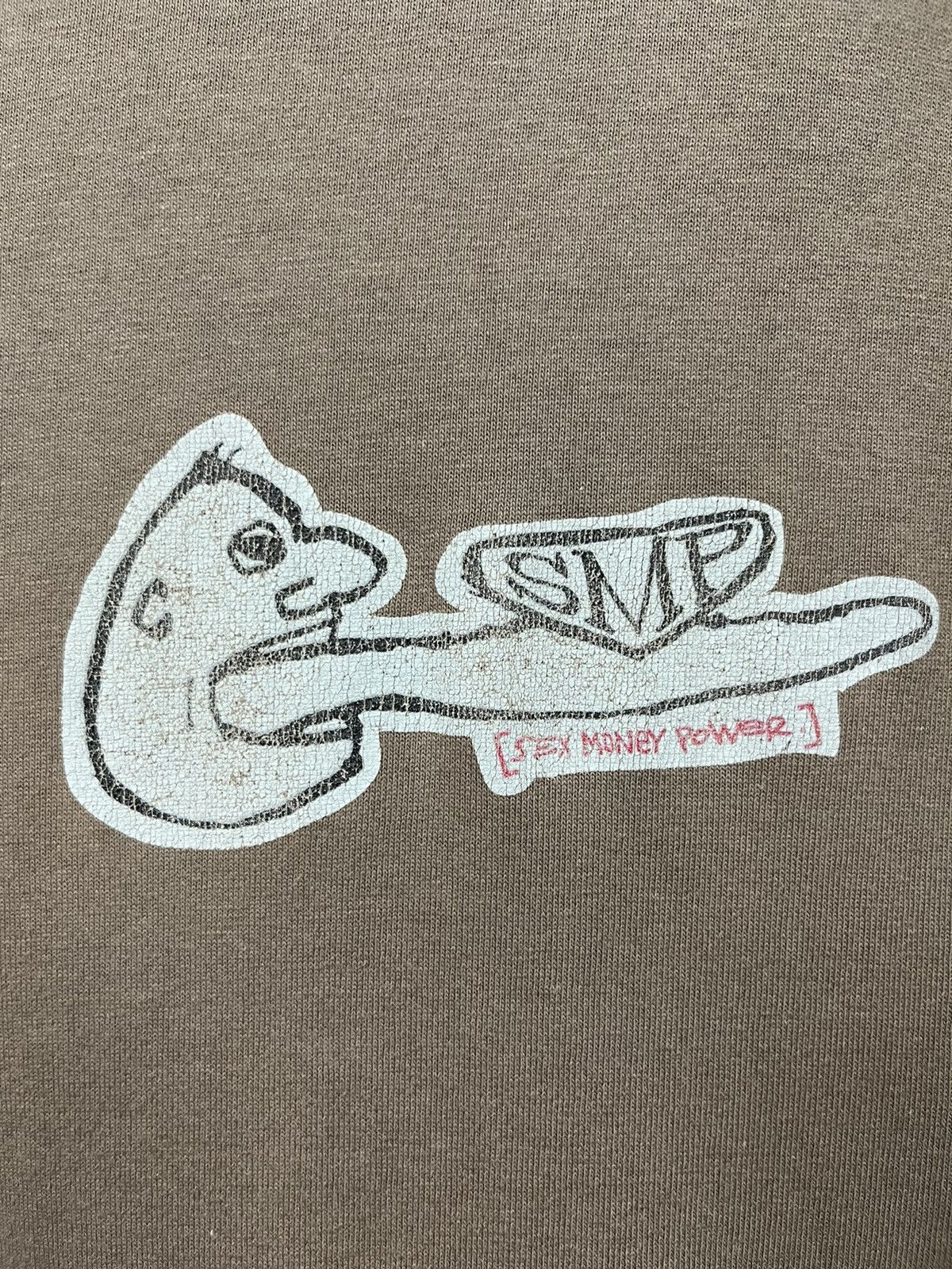 Vintage Distressed 90s SMP Sex Money Power Skateboard Shirt 