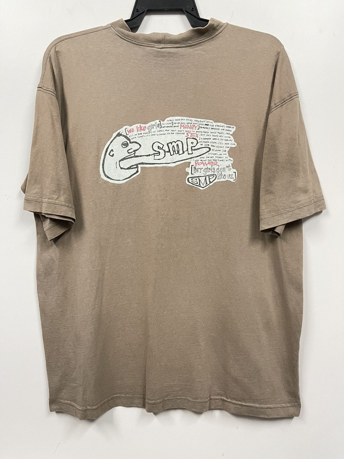 Girl Skateboards × Vintage Vintage Distressed 90s SMP Sex Money Power Skateboard Shirt Size US M / EU 48-50 / 2 - 3 Thumbnail
