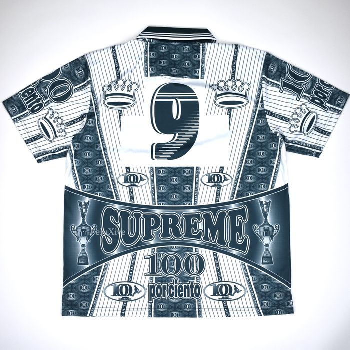 Louis Vuitton x Supreme Denim Baseball Jersey M Medium 100% Authentic Rare