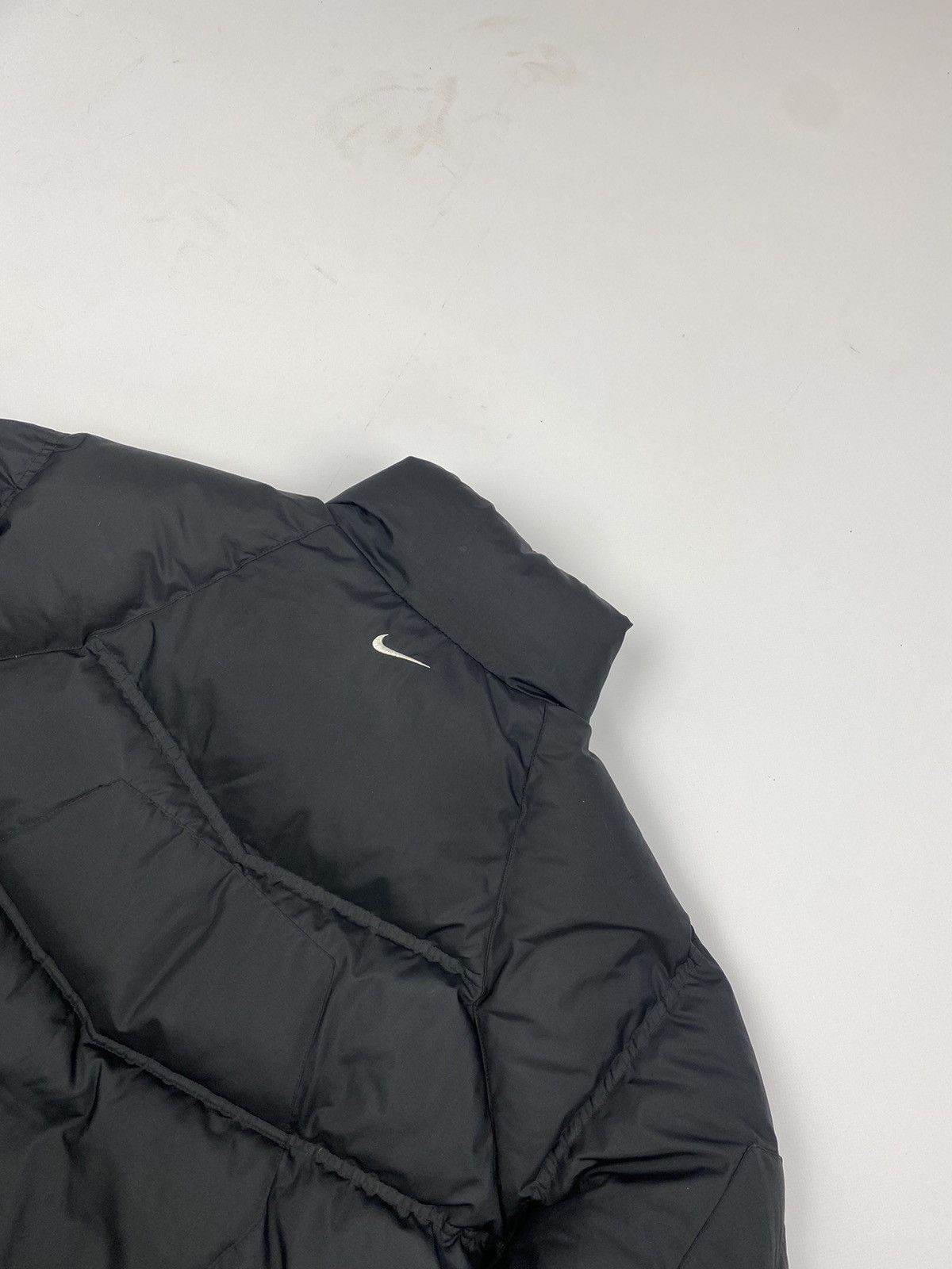 Nike 🥷Vintage Y2K Nike Small Swoosh Down Puffer Jacket Size US XL / EU 56 / 4 - 4 Thumbnail