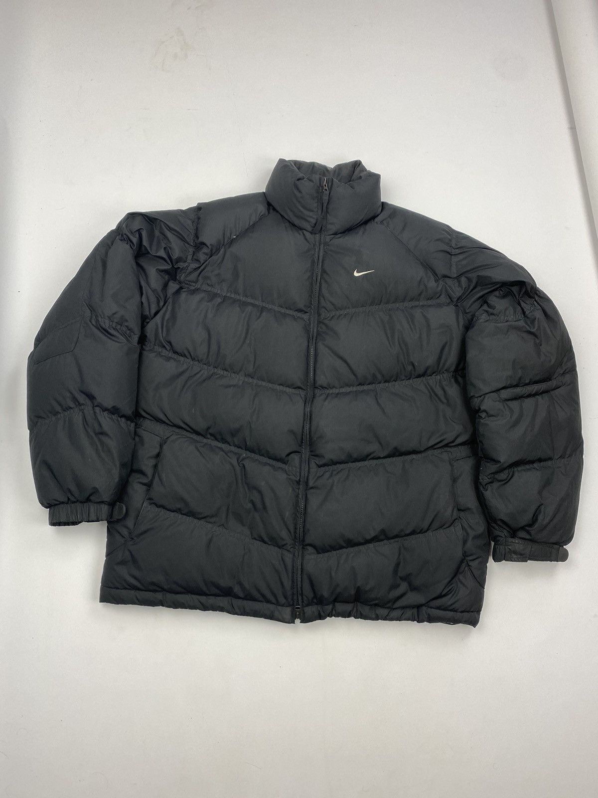 Nike 🥷Vintage Y2K Nike Small Swoosh Down Puffer Jacket Size US XL / EU 56 / 4 - 2 Thumbnail