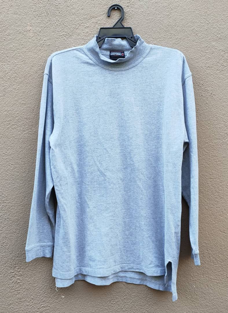 Vintage Vintage Lucky Strike Turtleneck Long Sleeve T Size US M / EU 48-50 / 2 - 1 Thumbnail