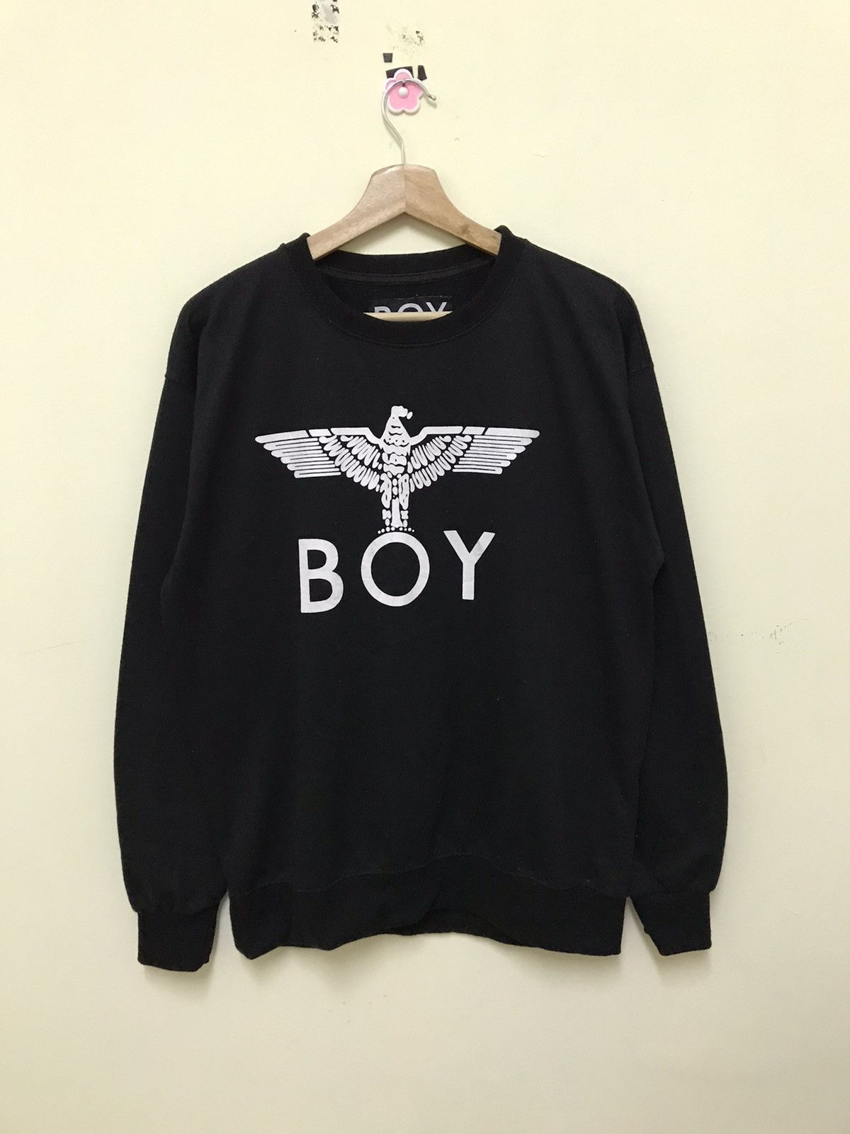 Boy London Boy London Sweatshirt Crewneck Big Spellout Size US XL / EU 56 / 4 - 5 Thumbnail