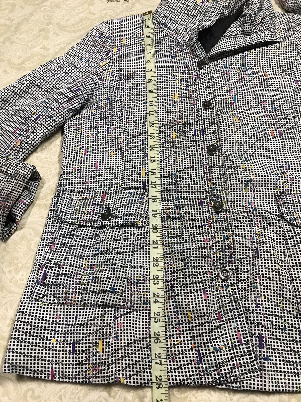 Japanese Brand Elagance Fashion Cheked Multi Colour Art Design Style Size US L / EU 52-54 / 3 - 12 Thumbnail